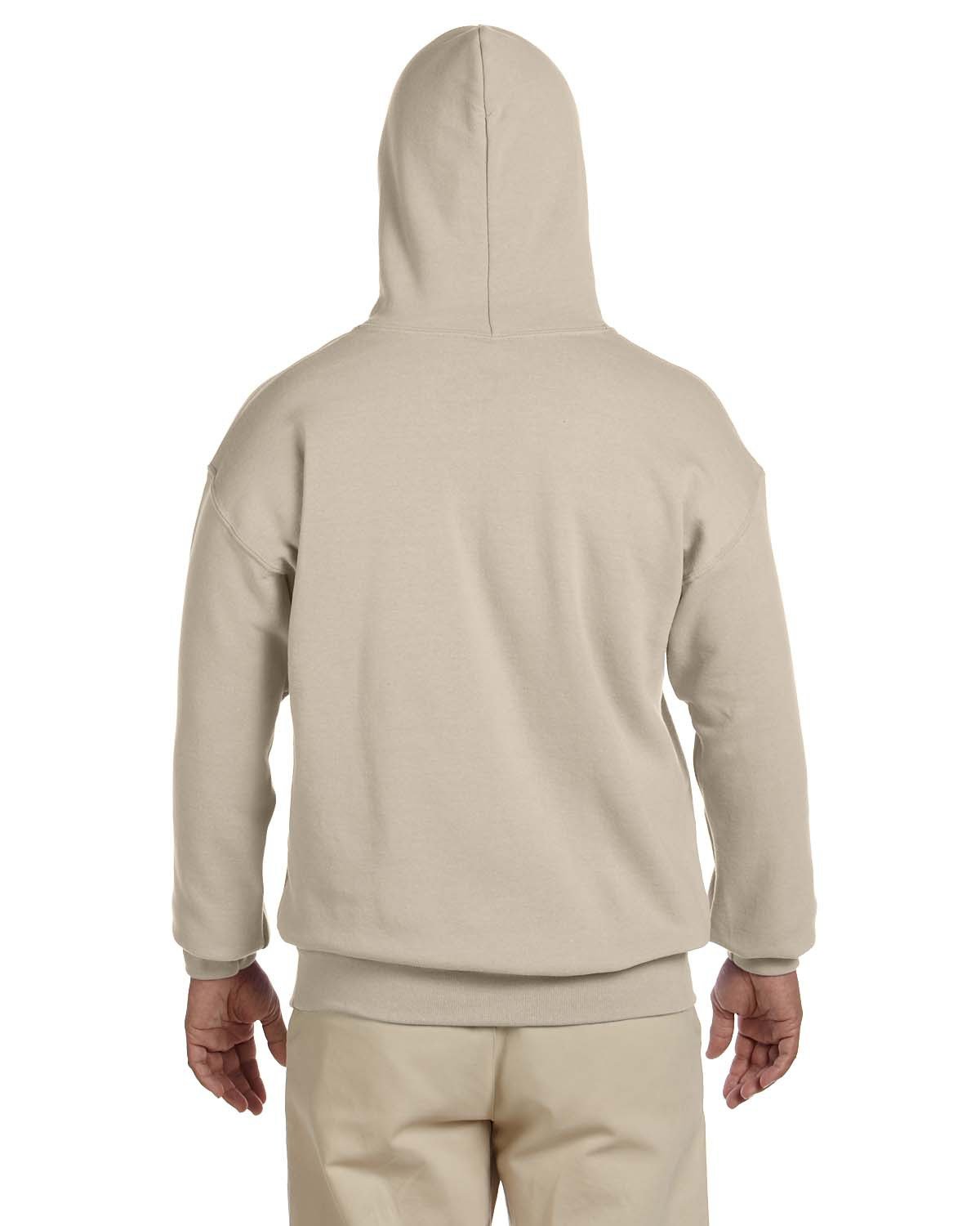 G185 Gildan Adult Heavy Blend 50/50 Hooded Sweatshirt - Back Image