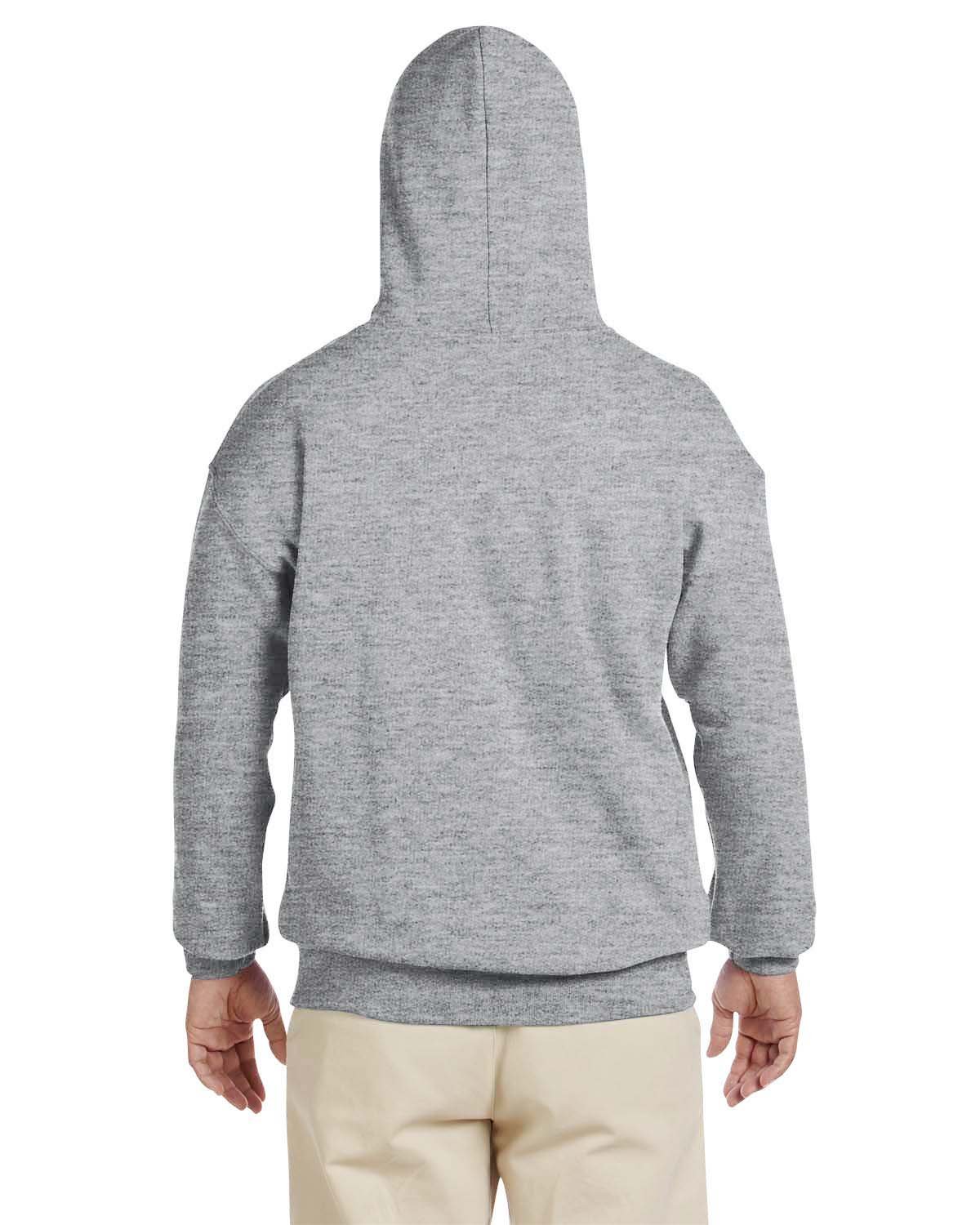 G185 Gildan Adult Heavy Blend 50/50 Hooded Sweatshirt - Back Image