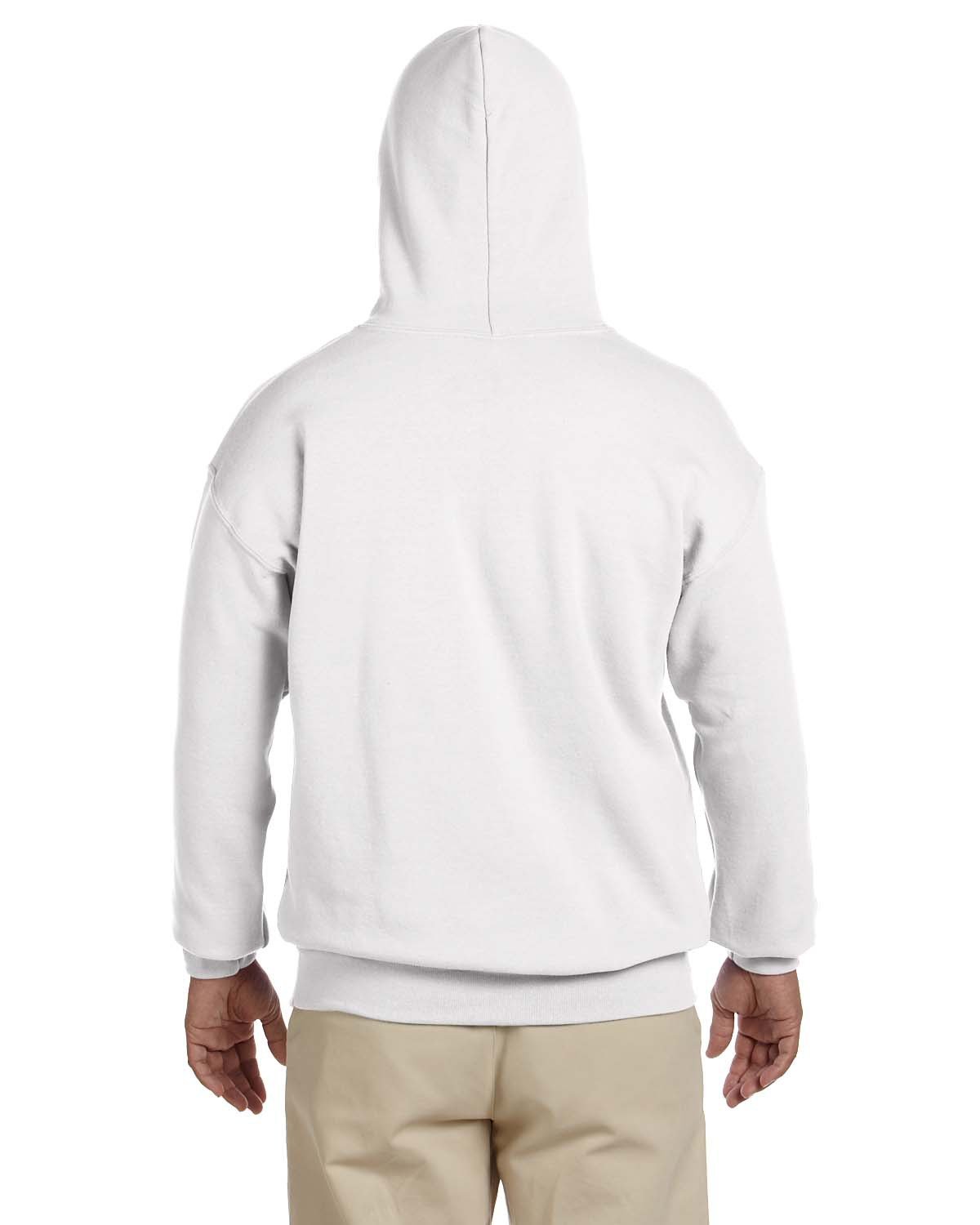 G185 Gildan Adult Heavy Blend 50/50 Hooded Sweatshirt - Back Image