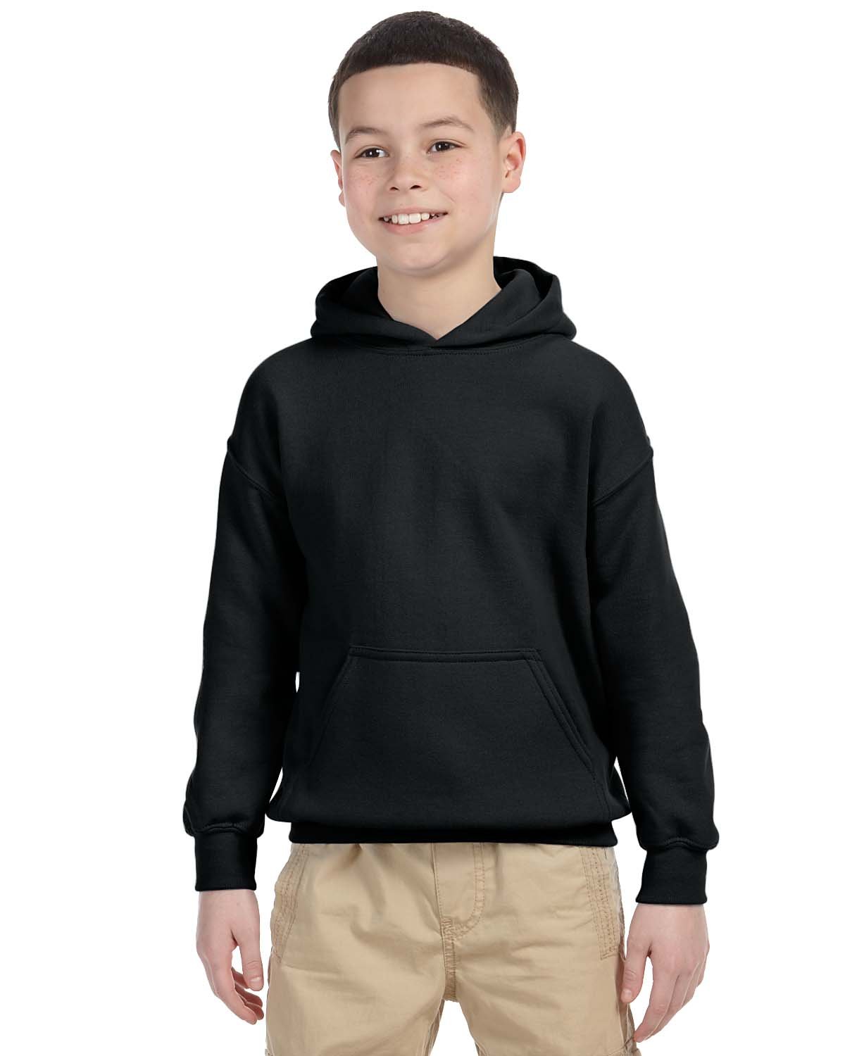 G185B Gildan Youth Heavy Blend 50/50 Hooded Sweatshirt