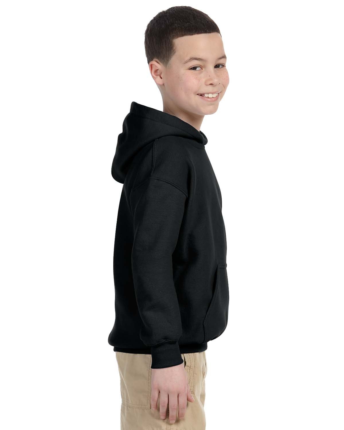 G185B Gildan Youth Heavy Blend 50/50 Hooded Sweatshirt - Siide Image