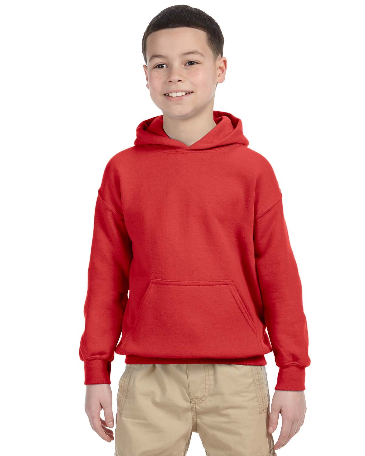 G185B Gildan Youth Heavy Blend 50/50 Hooded Sweatshirt G185B Gildan Youth Heavy Blend 50/50 Hooded Sweatshirt