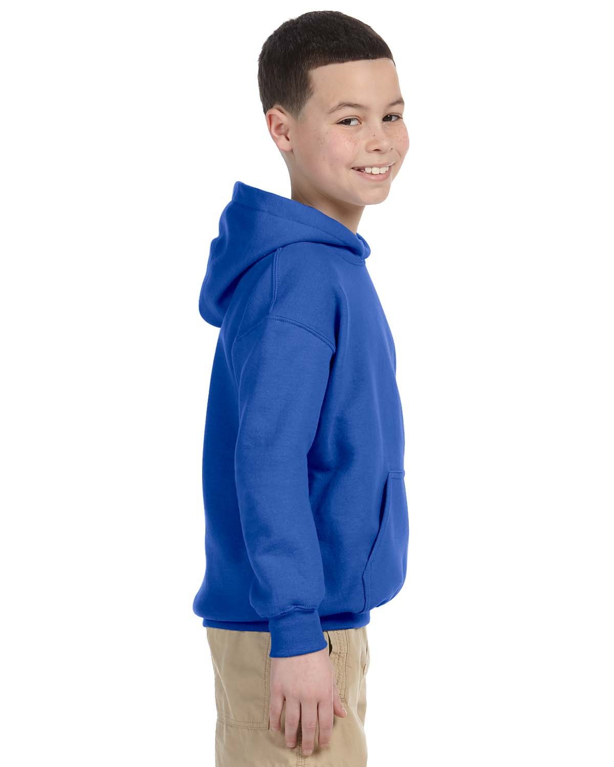 G185B Gildan Youth Heavy Blend 50/50 Hooded Sweatshirt - Siide Image