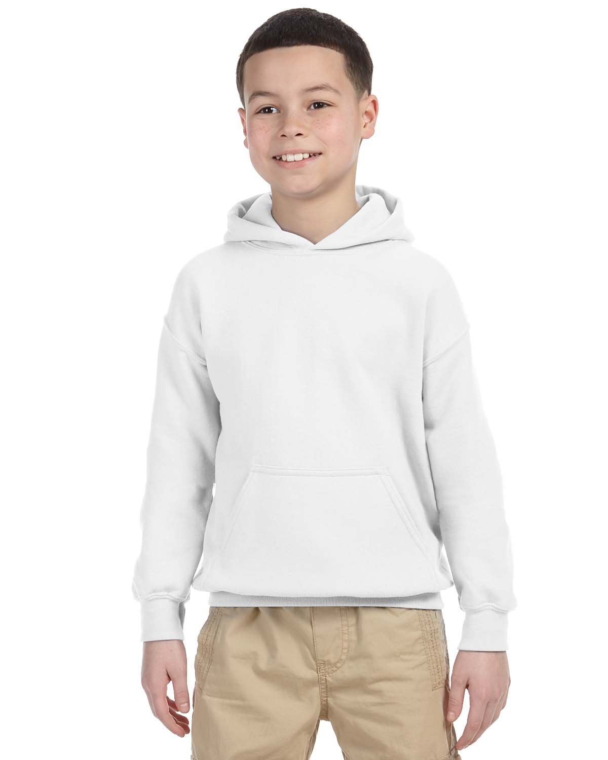 G185B Gildan Youth Heavy Blend 50/50 Hooded Sweatshirt G185B Gildan Youth Heavy Blend 50/50 Hooded Sweatshirt