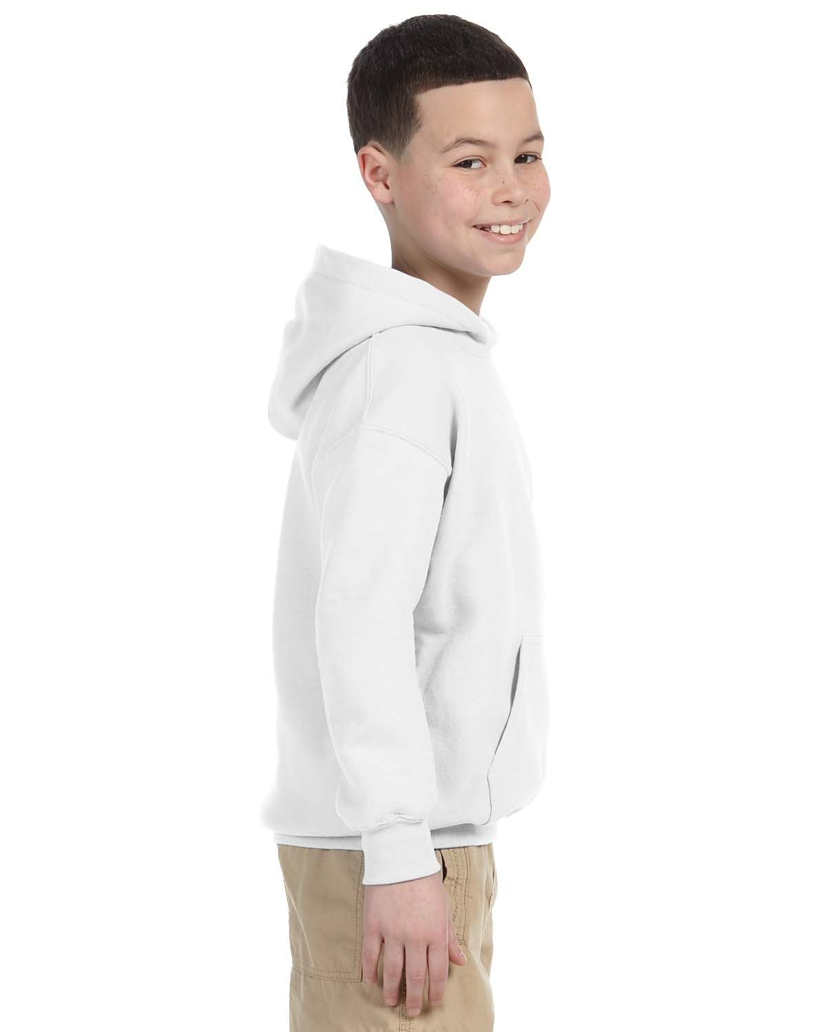 G185B Gildan Youth Heavy Blend 50/50 Hooded Sweatshirt - Siide Image