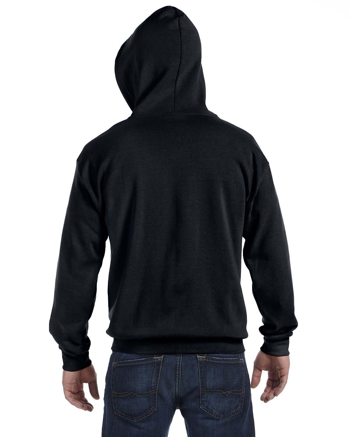 G186 Gildan Adult Heavy Blend 50/50 Full-Zip Hooded Sweatshirt - Back Image