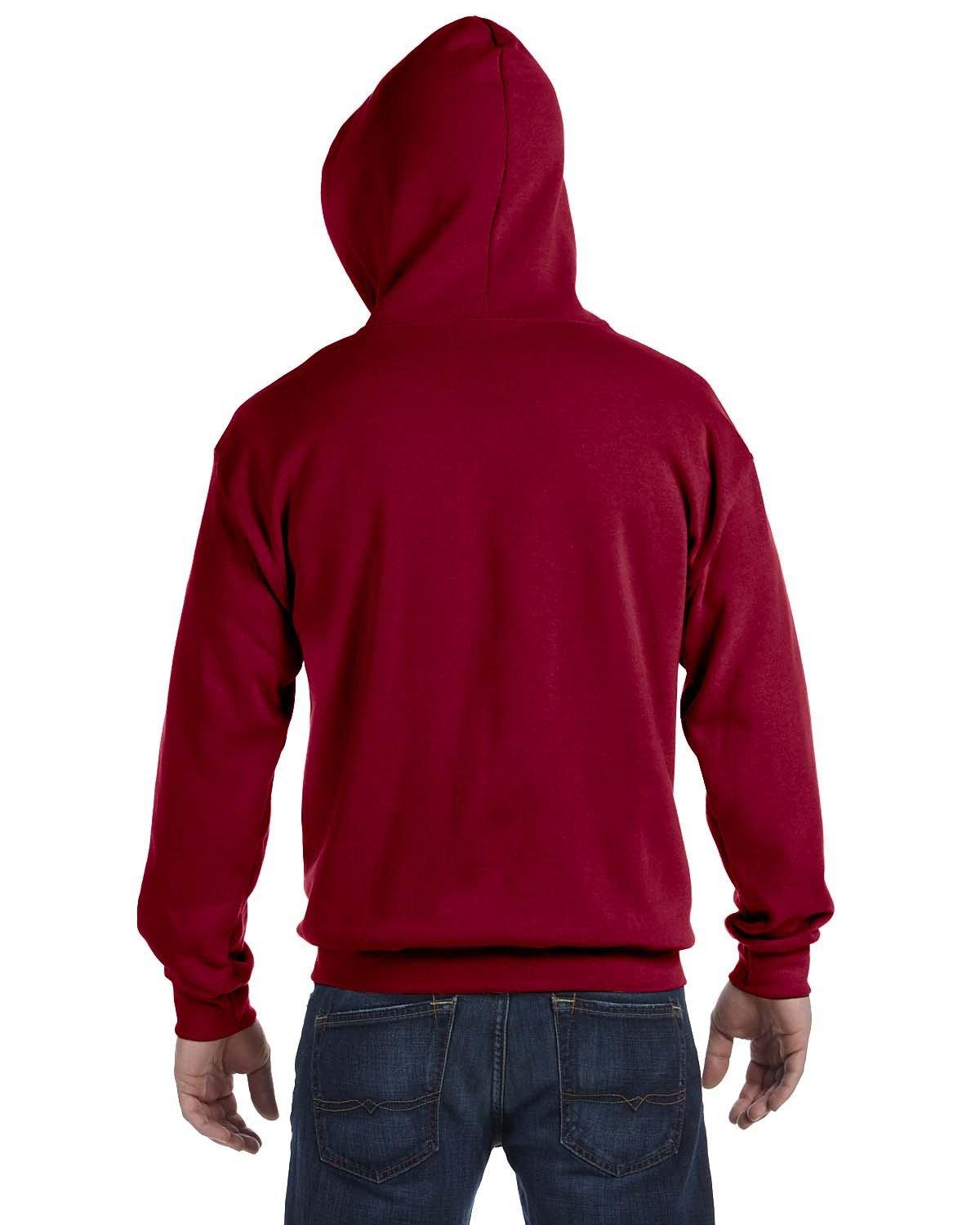 G186 Gildan Adult Heavy Blend 50/50 Full-Zip Hooded Sweatshirt - Back Image