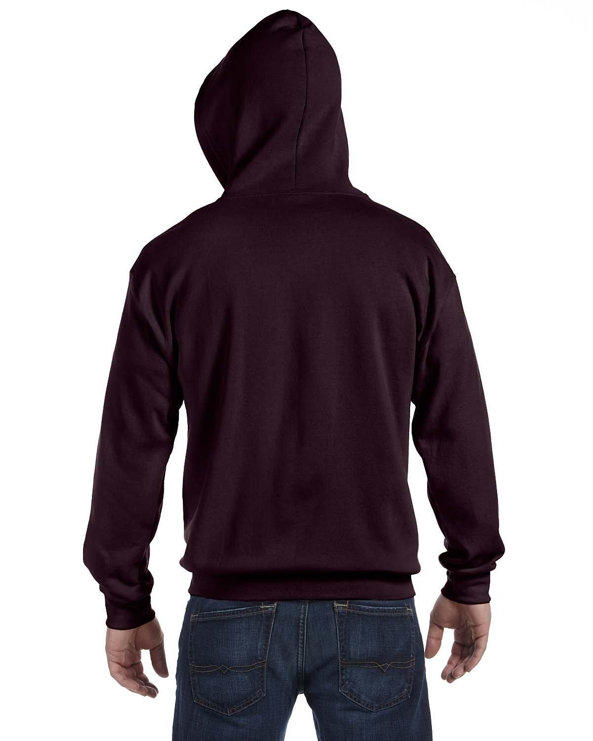 G186 Gildan Adult Heavy Blend 50/50 Full-Zip Hooded Sweatshirt - Back Image
