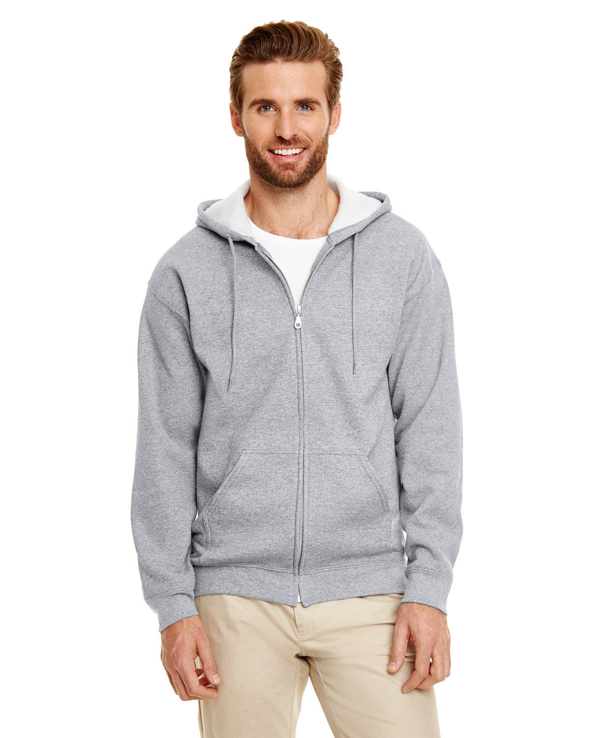 G186 Gildan Adult Heavy Blend 50/50 Full-Zip Hooded Sweatshirt