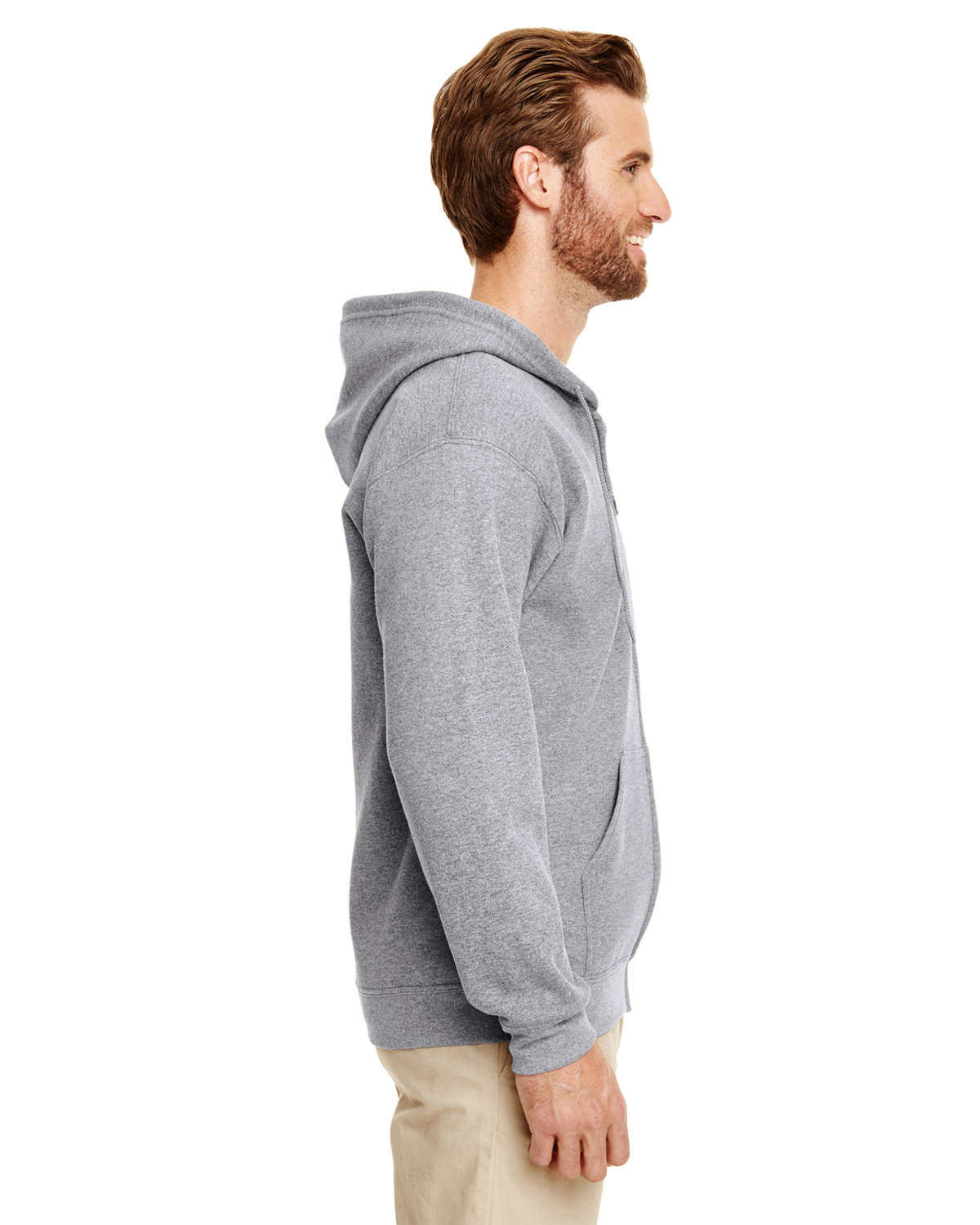 G186 Gildan Adult Heavy Blend 50/50 Full-Zip Hooded Sweatshirt - Siide Image