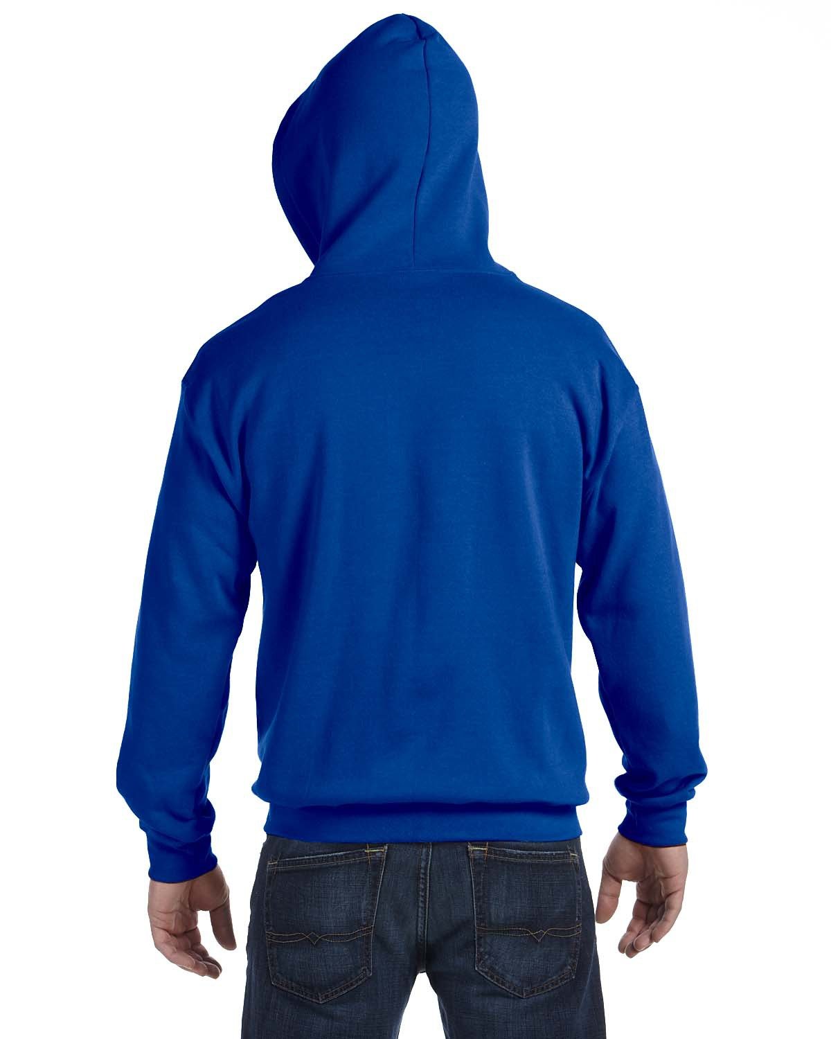G186 Gildan Adult Heavy Blend 50/50 Full-Zip Hooded Sweatshirt - Back Image
