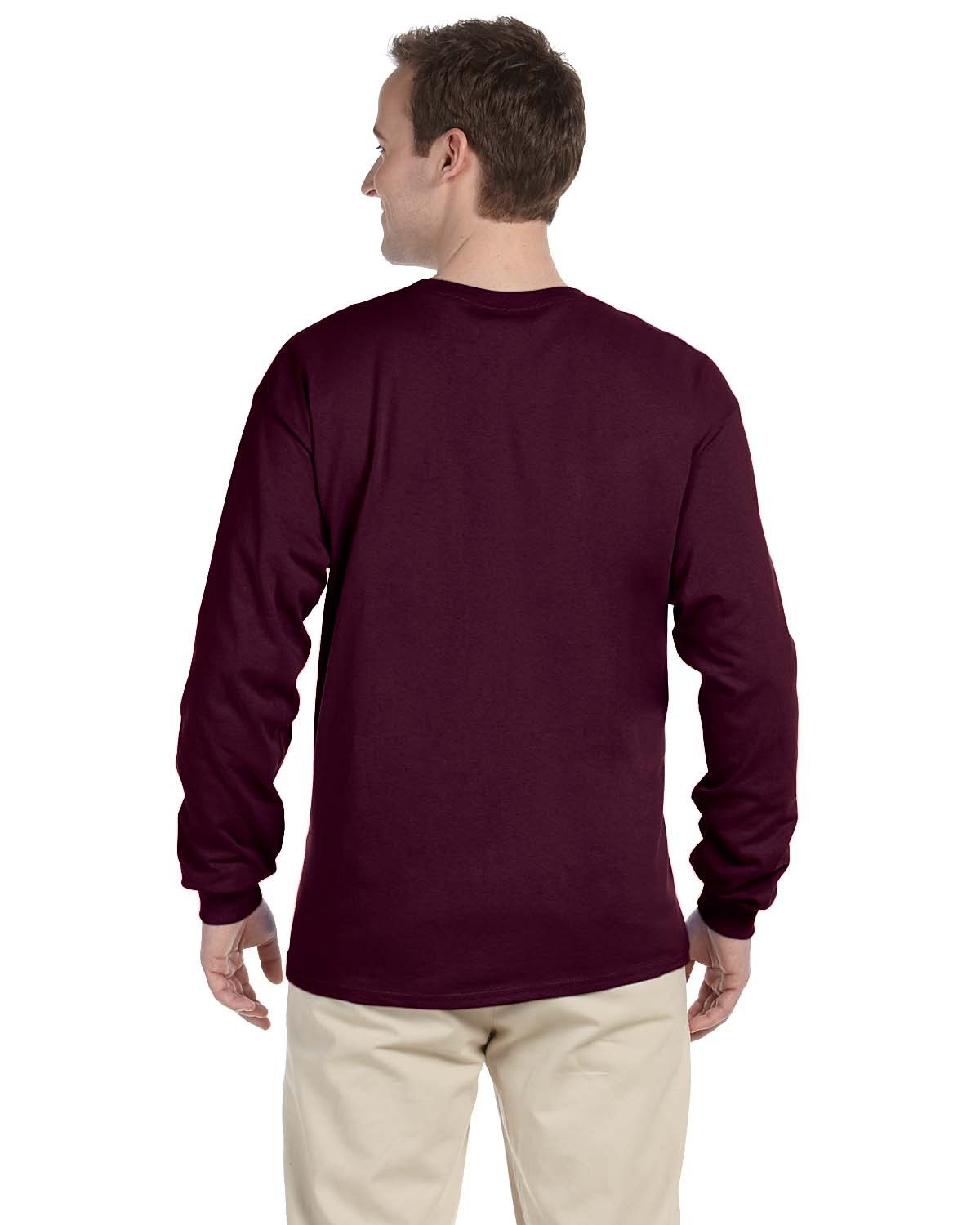 G240 Gildan Adult Ultra Cotton Long-Sleeve T-Shirt - Back Image