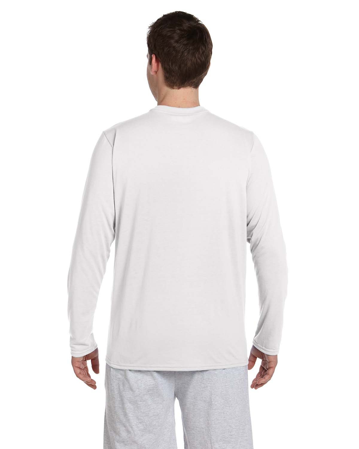 G424 Gildan Adult Performance Adult 5 oz. Long-Sleeve T-Shirt - Back Image