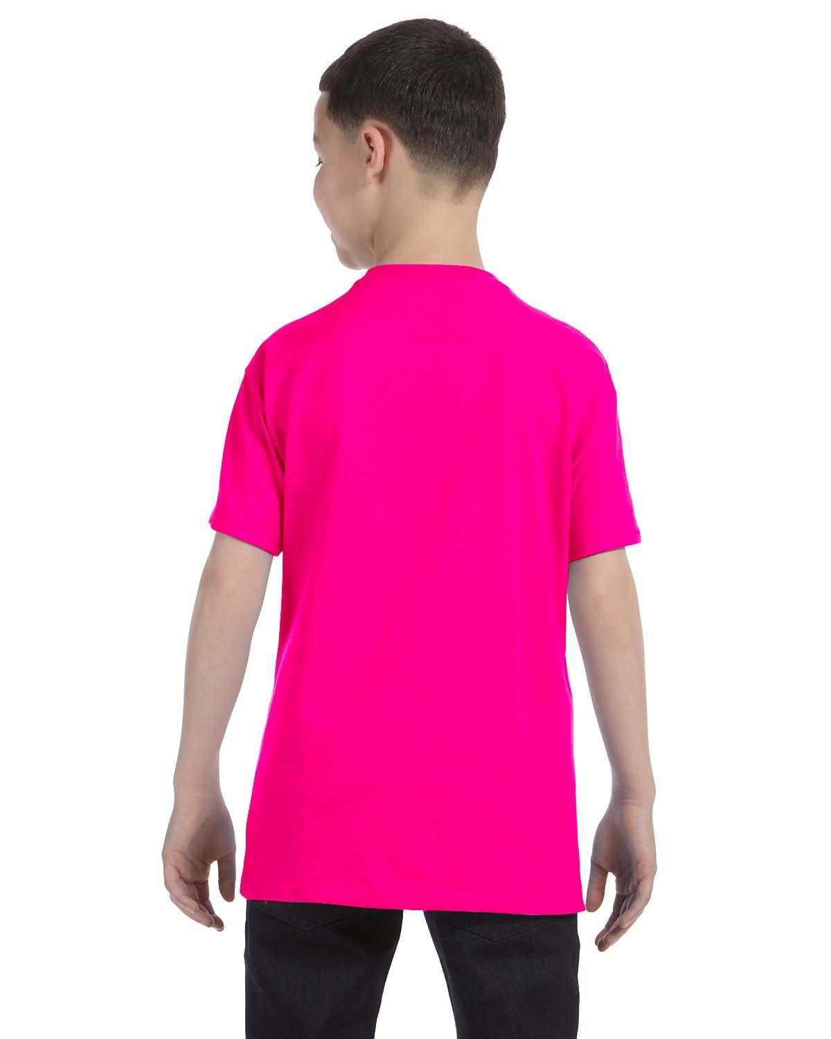 G500B Gildan Youth Heavy Cotton T-Shirt - Back Image
