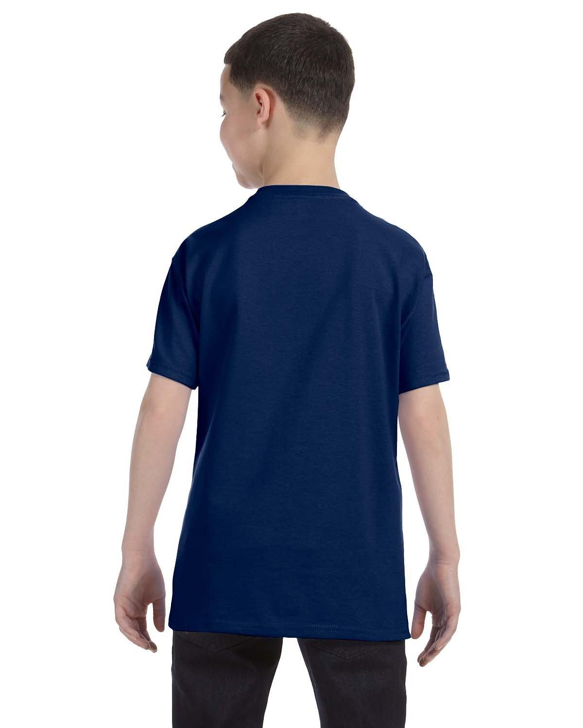 G500B Gildan Youth Heavy Cotton T-Shirt - Back Image