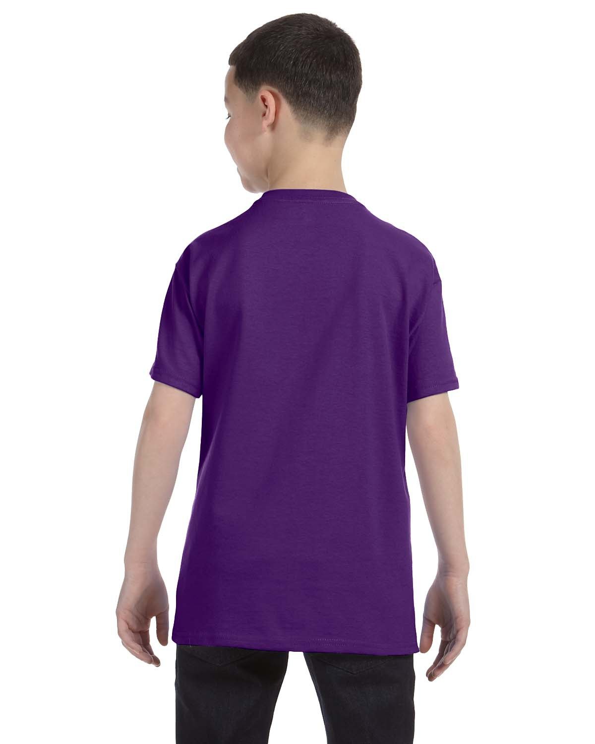 G500B Gildan Youth Heavy Cotton T-Shirt - Back Image