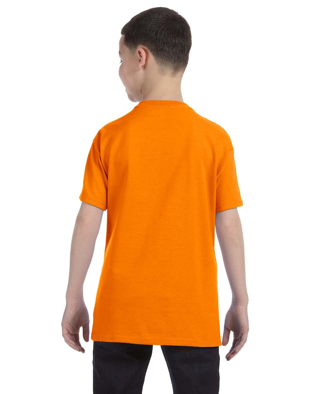 G500B Gildan Youth Heavy Cotton T-Shirt - Back Image