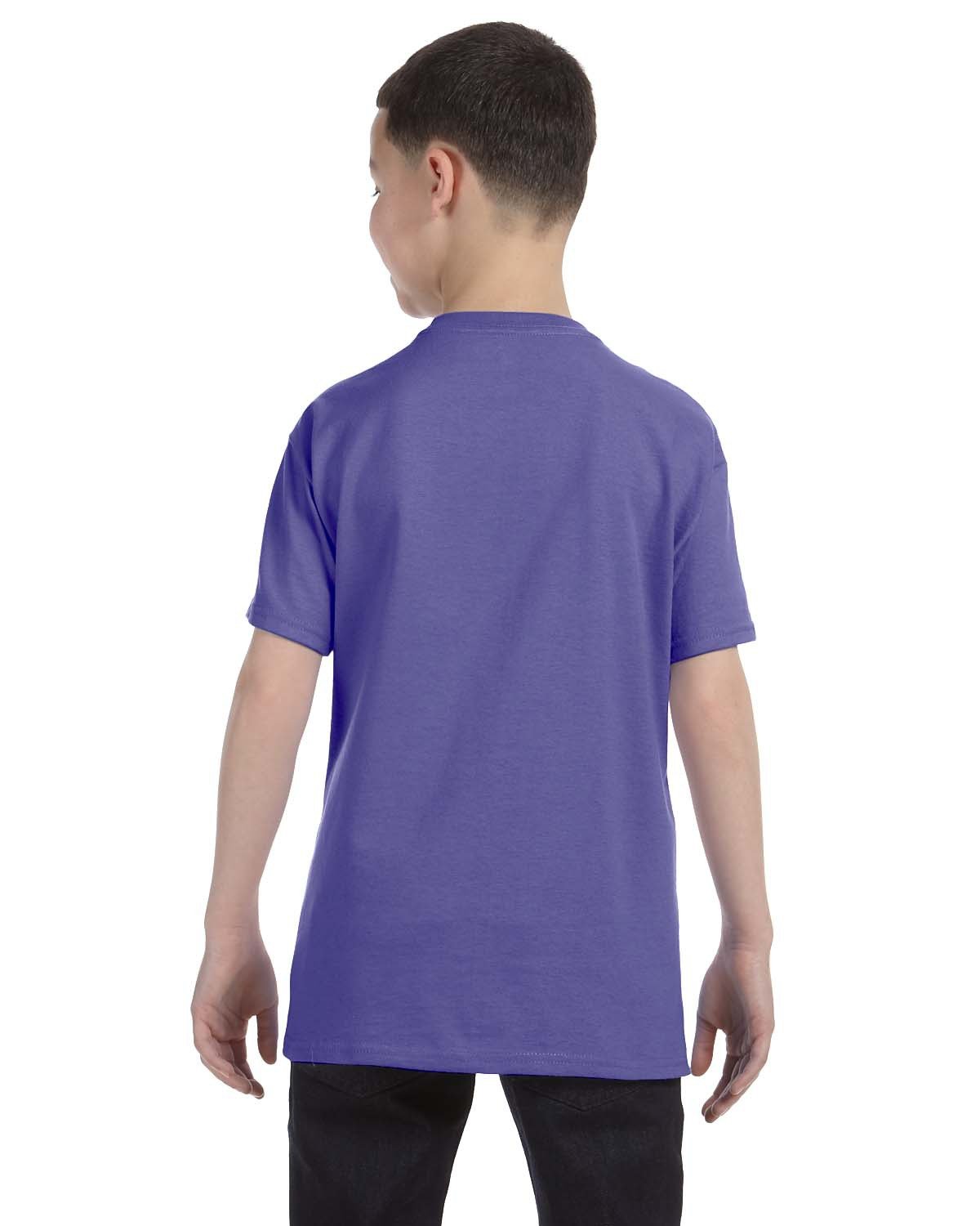 G500B Gildan Youth Heavy Cotton T-Shirt - Back Image