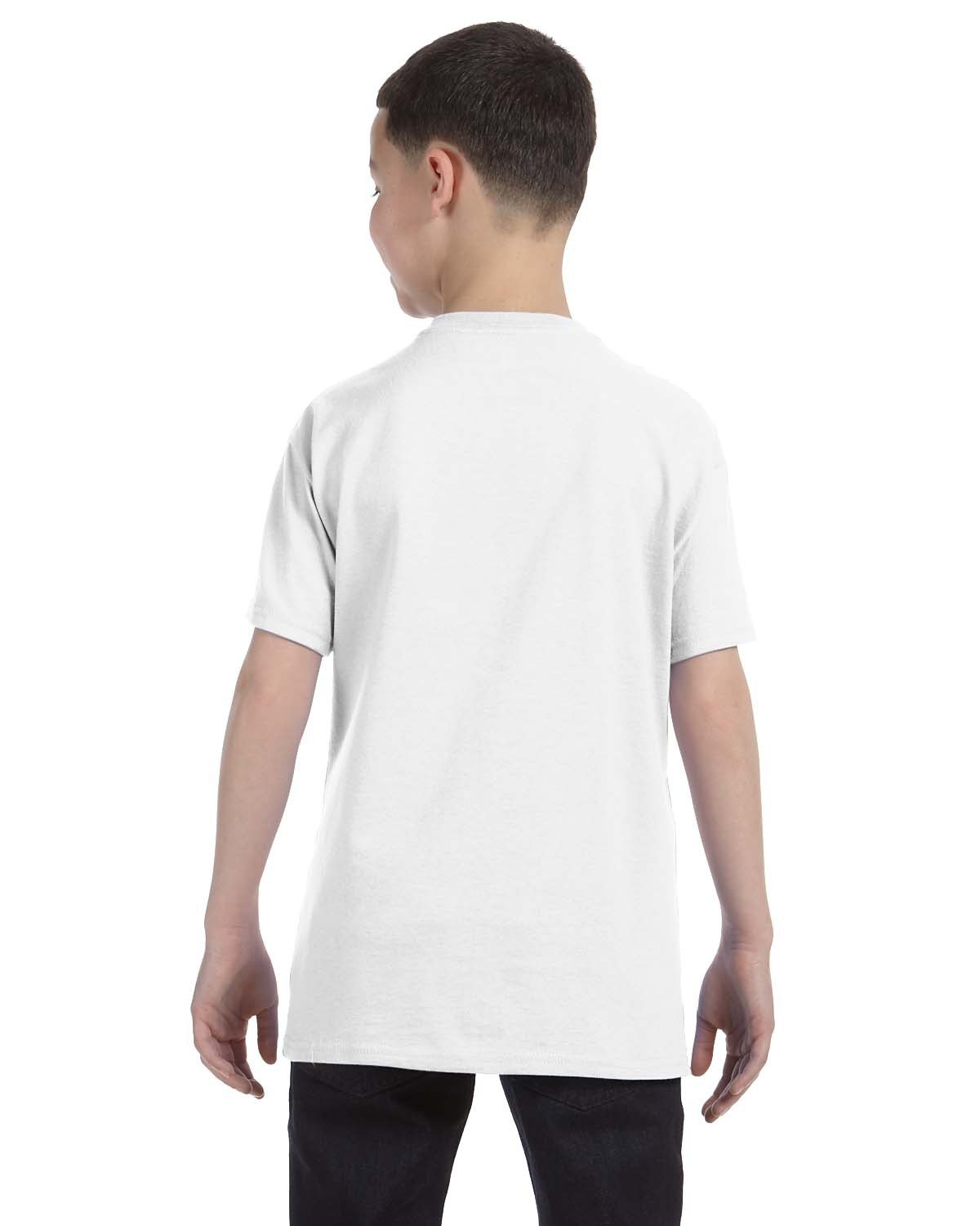 G500B Gildan Youth Heavy Cotton T-Shirt - Back Image
