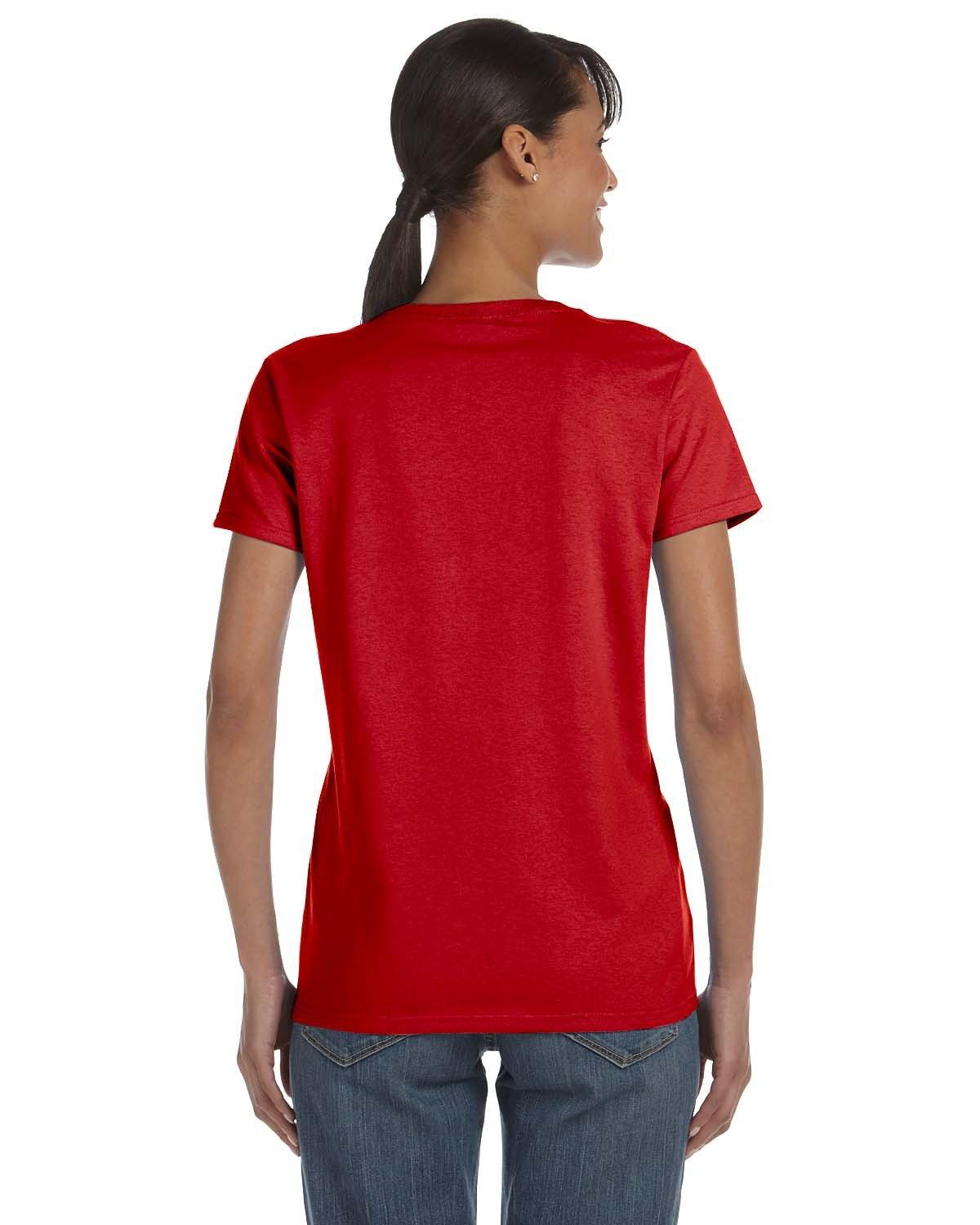G500L Gildan Ladies Heavy Cotton T-Shirt - Back Image