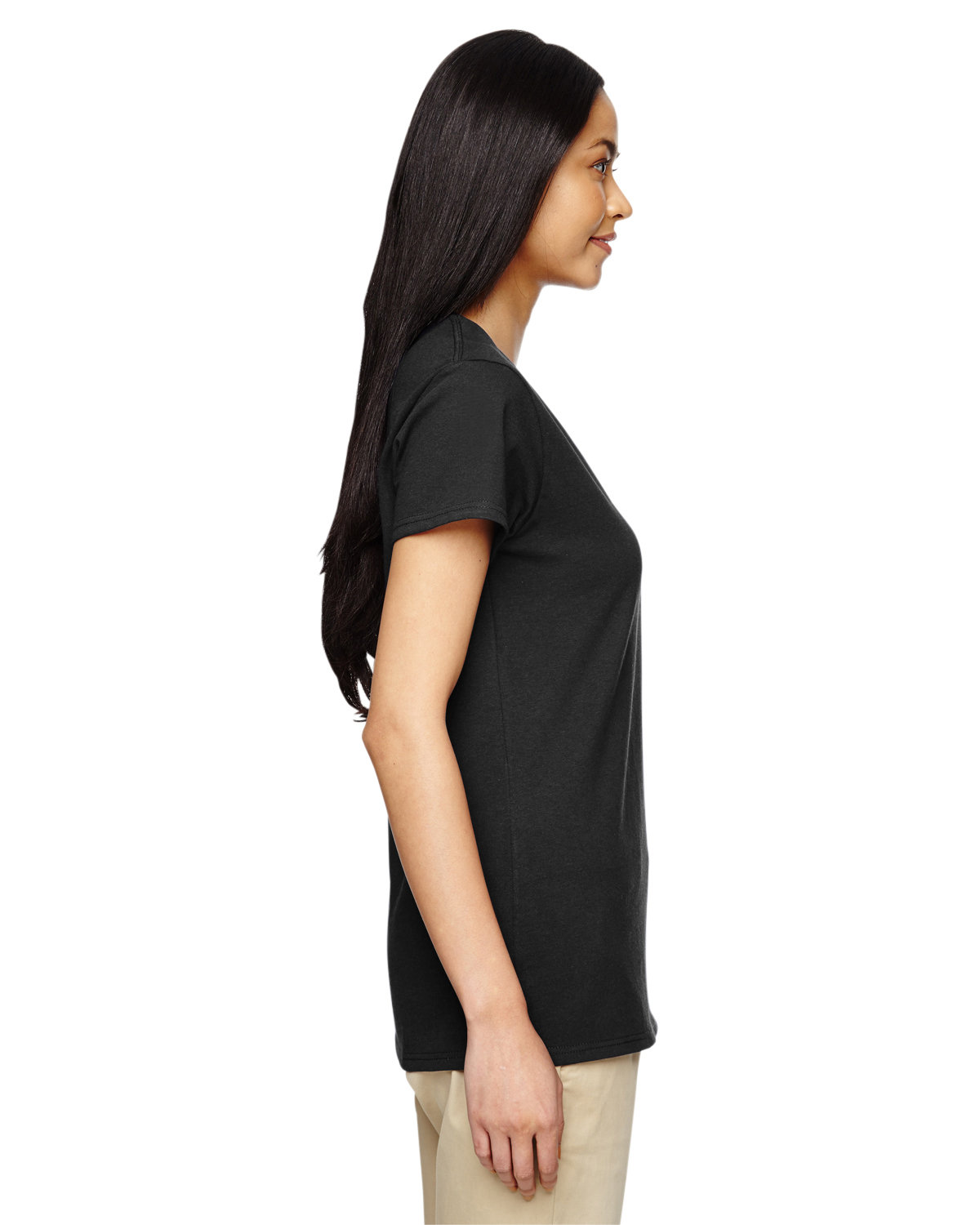 G500VL Gildan Ladies Heavy Cotton V-Neck T-Shirt - Siide Image