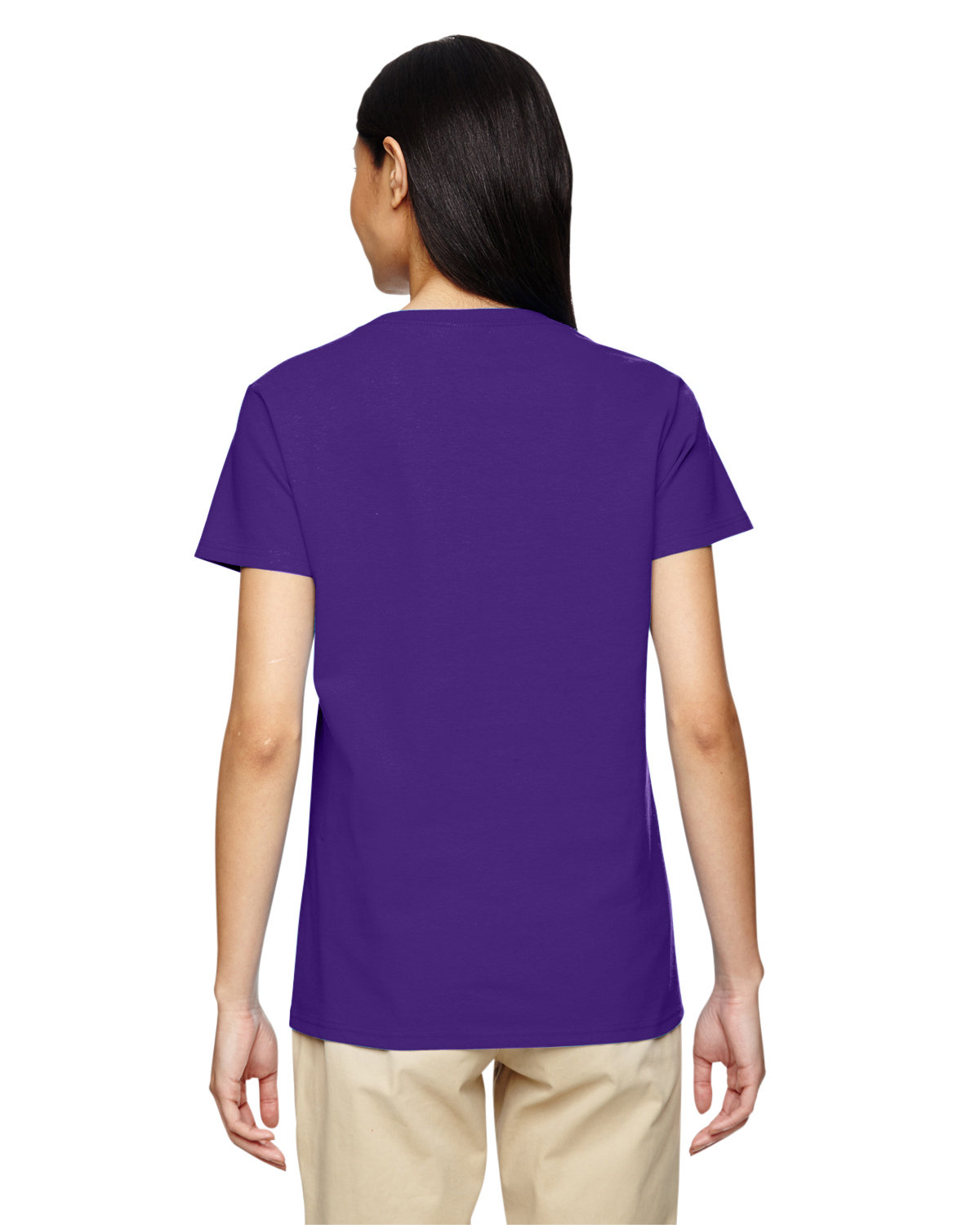 G500VL Gildan Ladies Heavy Cotton V-Neck T-Shirt G500VL Gildan Ladies Heavy Cotton V-Neck T-Shirt - Back Image