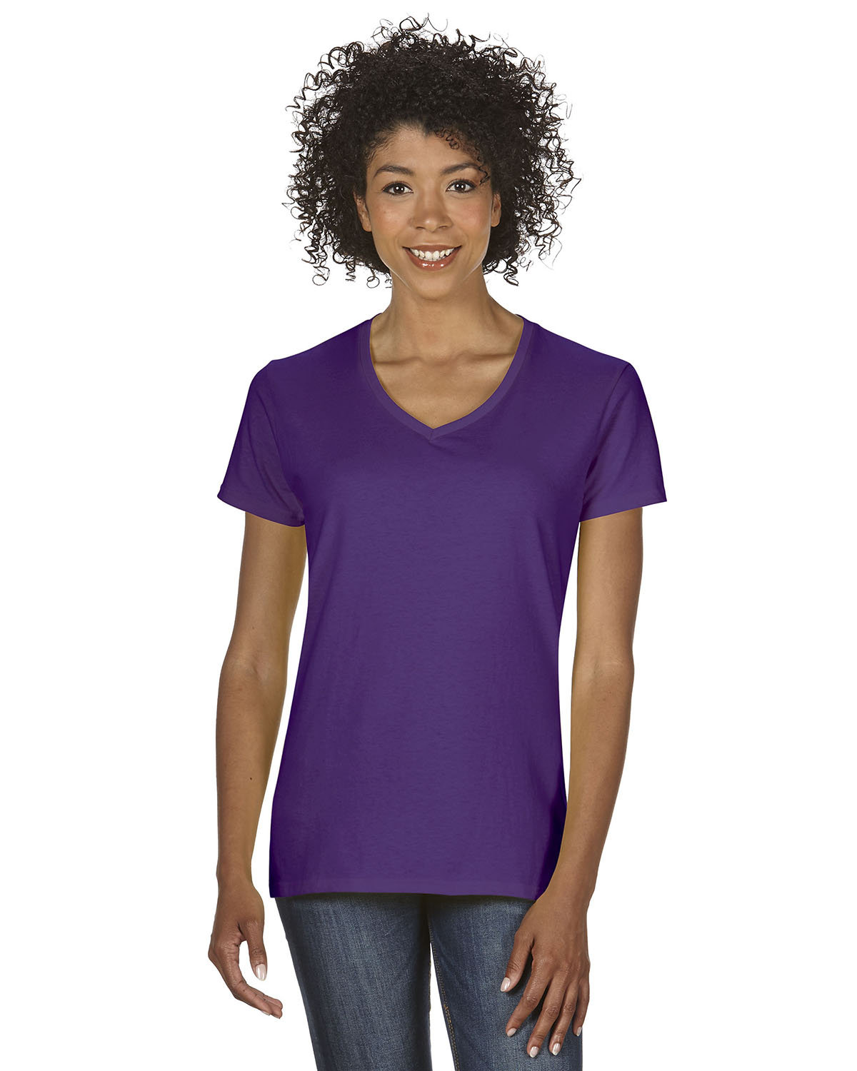 G500VL Gildan Ladies Heavy Cotton V-Neck T-Shirt G500VL Gildan Ladies Heavy Cotton V-Neck T-Shirt
