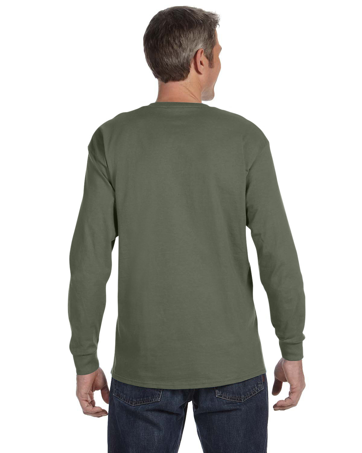G540 Gildan Adult Heavy Cotton Long-Sleeve T-Shirt - Back Image