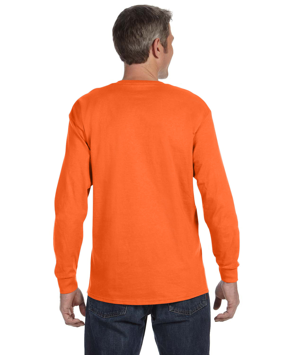 G540 Gildan Adult Heavy Cotton Long-Sleeve T-Shirt - Back Image