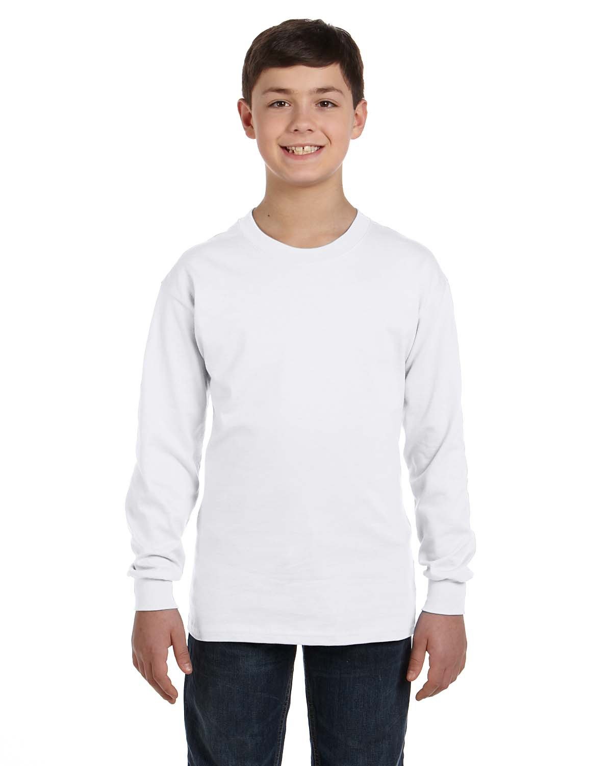 G540B Gildan Youth Heavy Cotton Long-Sleeve T-Shirt