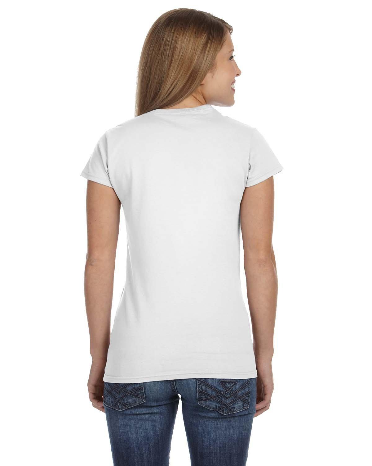 G640L Gildan Ladies Softstyle Fitted T-Shirt - Back Image