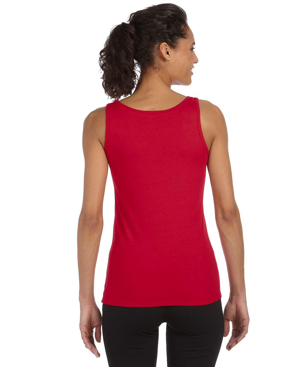 G642L Gildan Ladies Softstyle Fitted Tank - Back Image