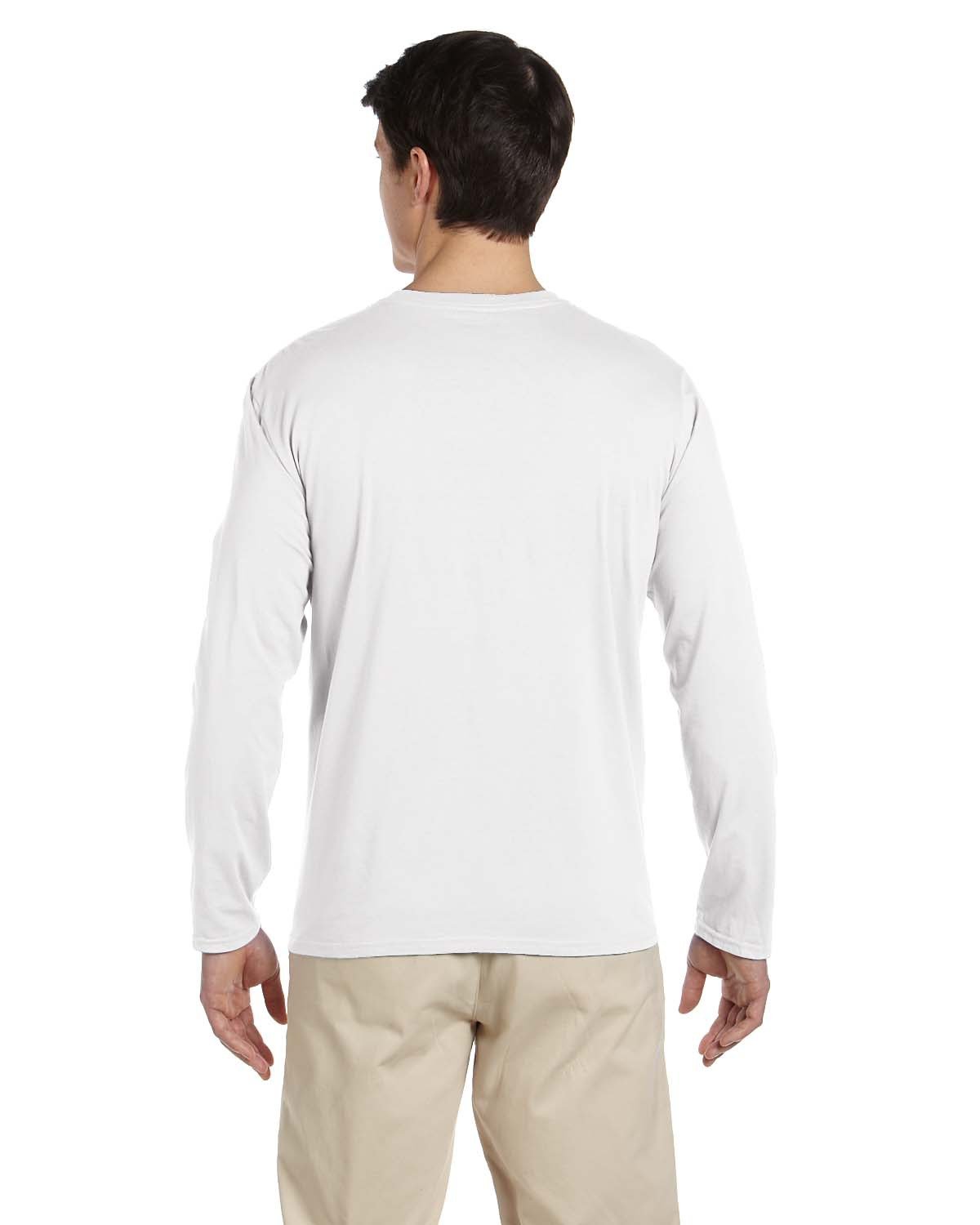 G644 Gildan Adult Softstyle Long-Sleeve T-Shirt - Back Image