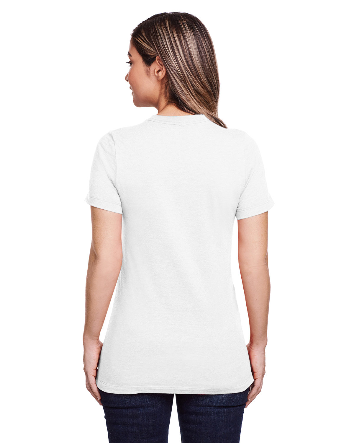 G670L Gildan Ladies Softstyle CVC T-Shirt - Back Image