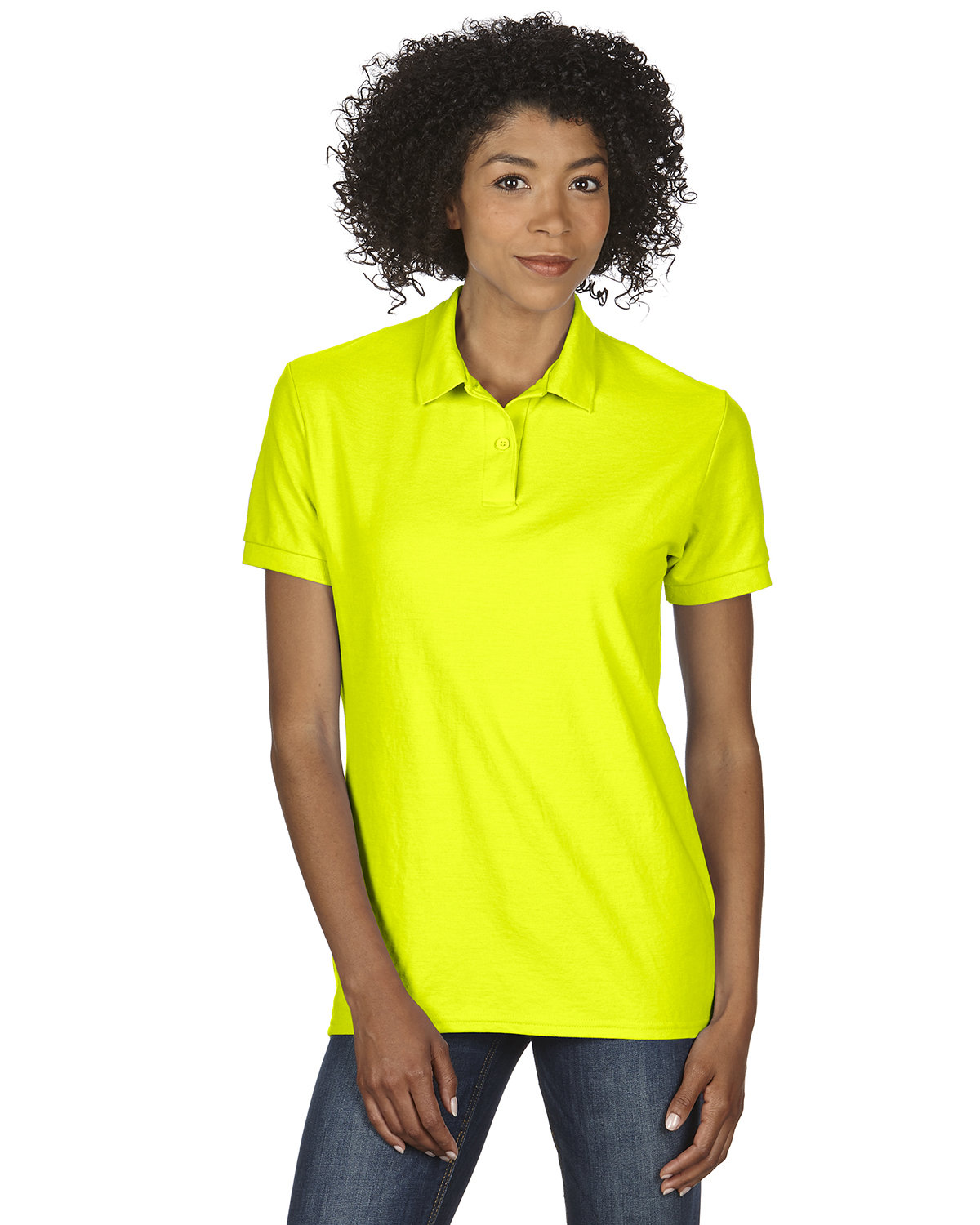 G728L Gildan Ladies 6 oz. Double Piqué Polo