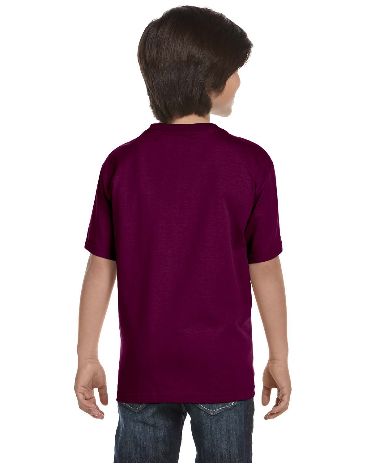 G800B Gildan Youth 50/50 T-Shirt - Back Image