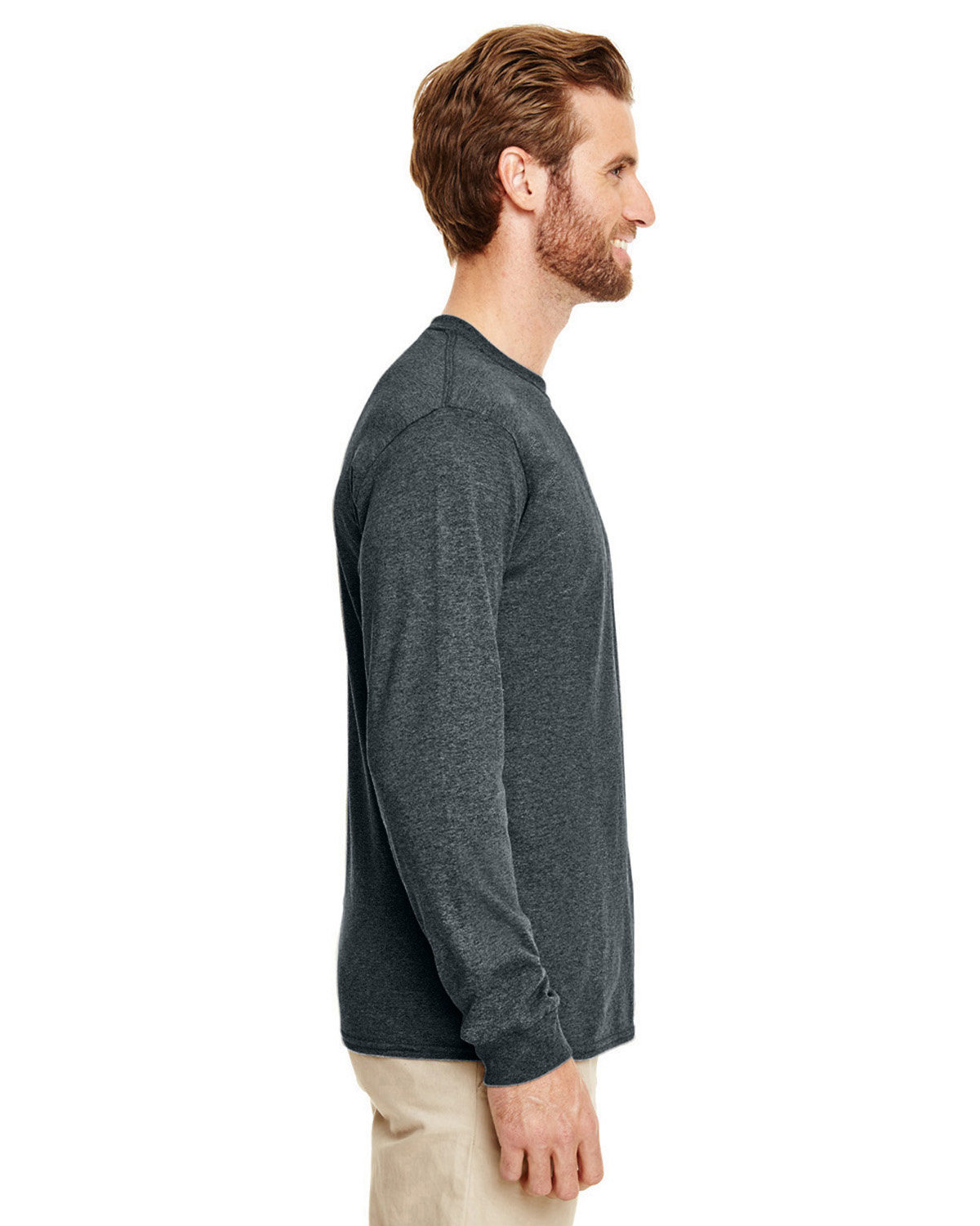 G840 Gildan Adult 50/50 Long-Sleeve T-Shirt - Siide Image