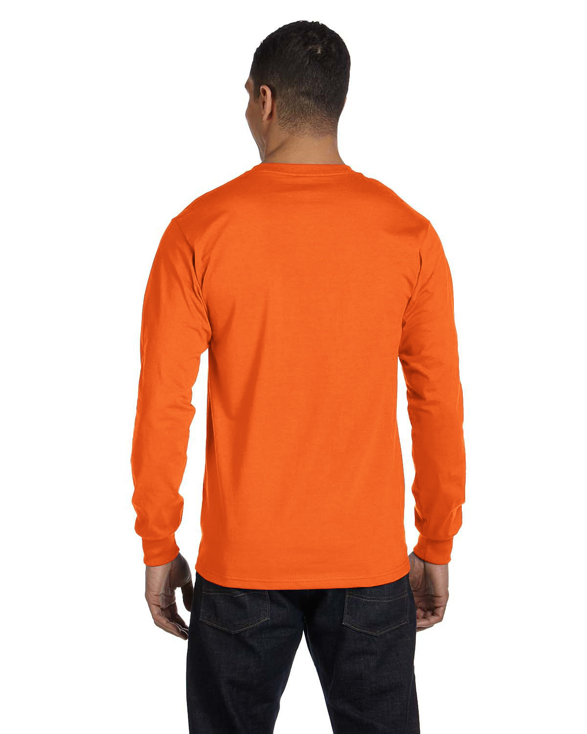 G840 Gildan Adult 50/50 Long-Sleeve T-Shirt - Back Image