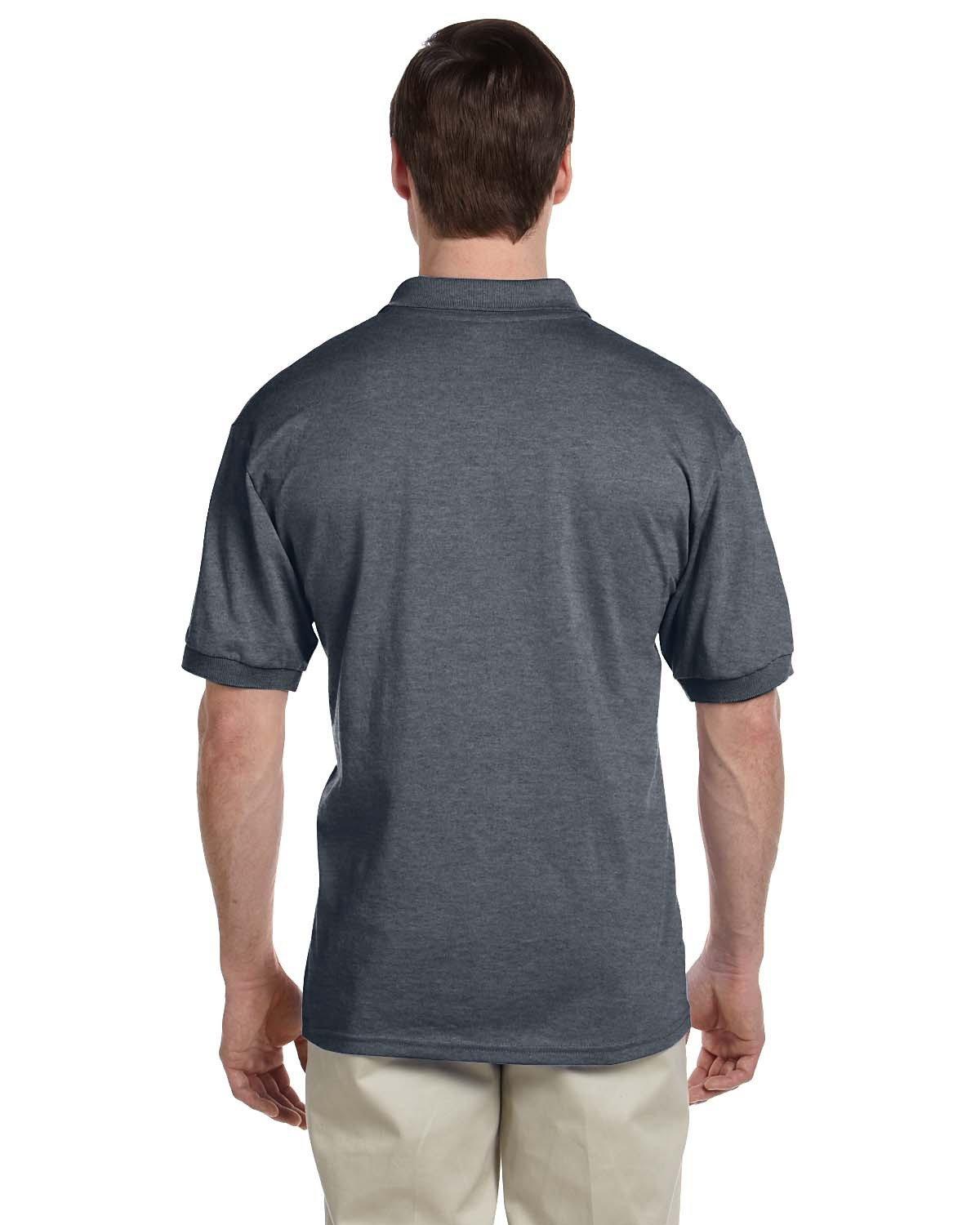 G880 Gildan Adult 50/50 Jersey Polo - Back Image
