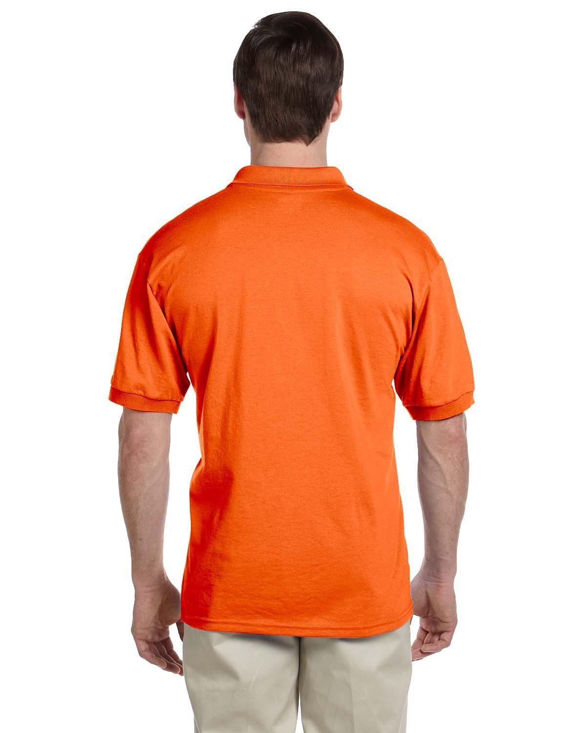G880 Gildan Adult 50/50 Jersey Polo - Back Image