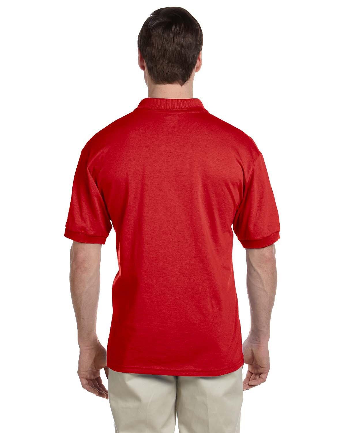 G880 Gildan Adult 50/50 Jersey Polo - Back Image