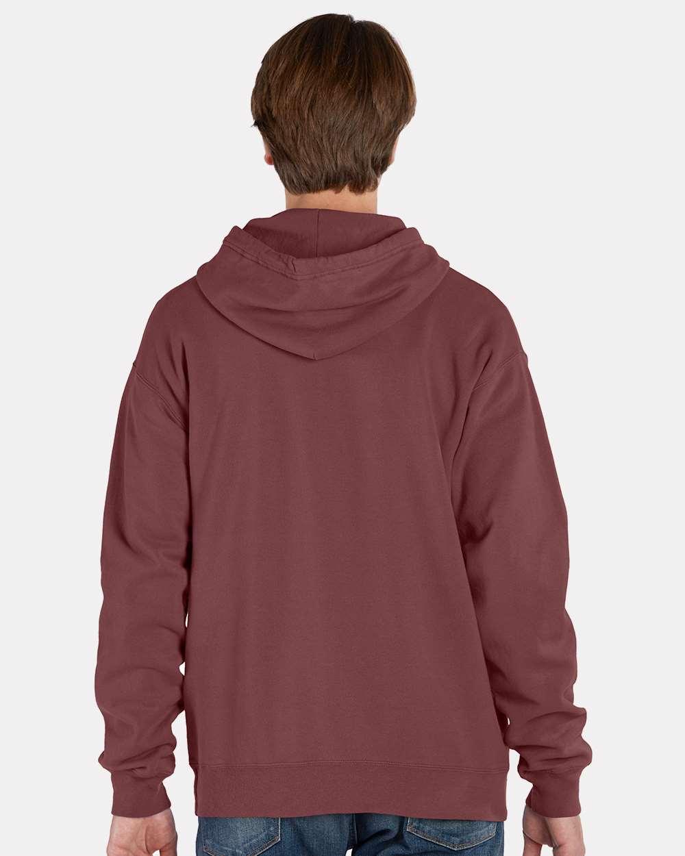 GDH450 ComfortWash by Hanes Unisex Pullover Hooded Sweatshirt - Back Image