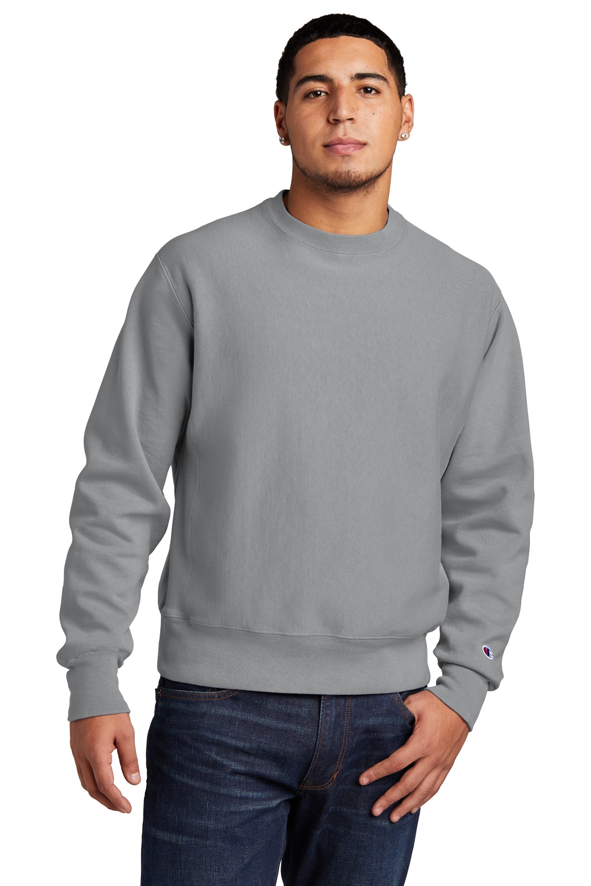 GDS149 Champion Reverse Weave Garment-Dyed Crewneck Sweatshirt. Zoom Image