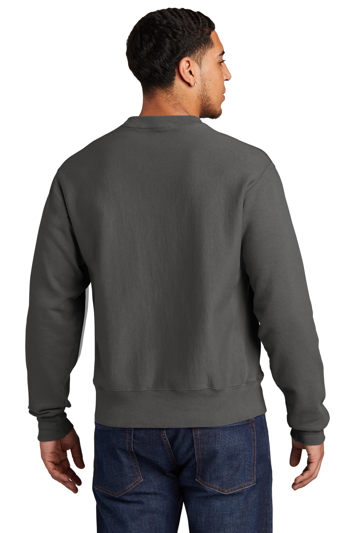 GDS149 Champion Reverse Weave Garment-Dyed Crewneck Sweatshirt. - Back Image
