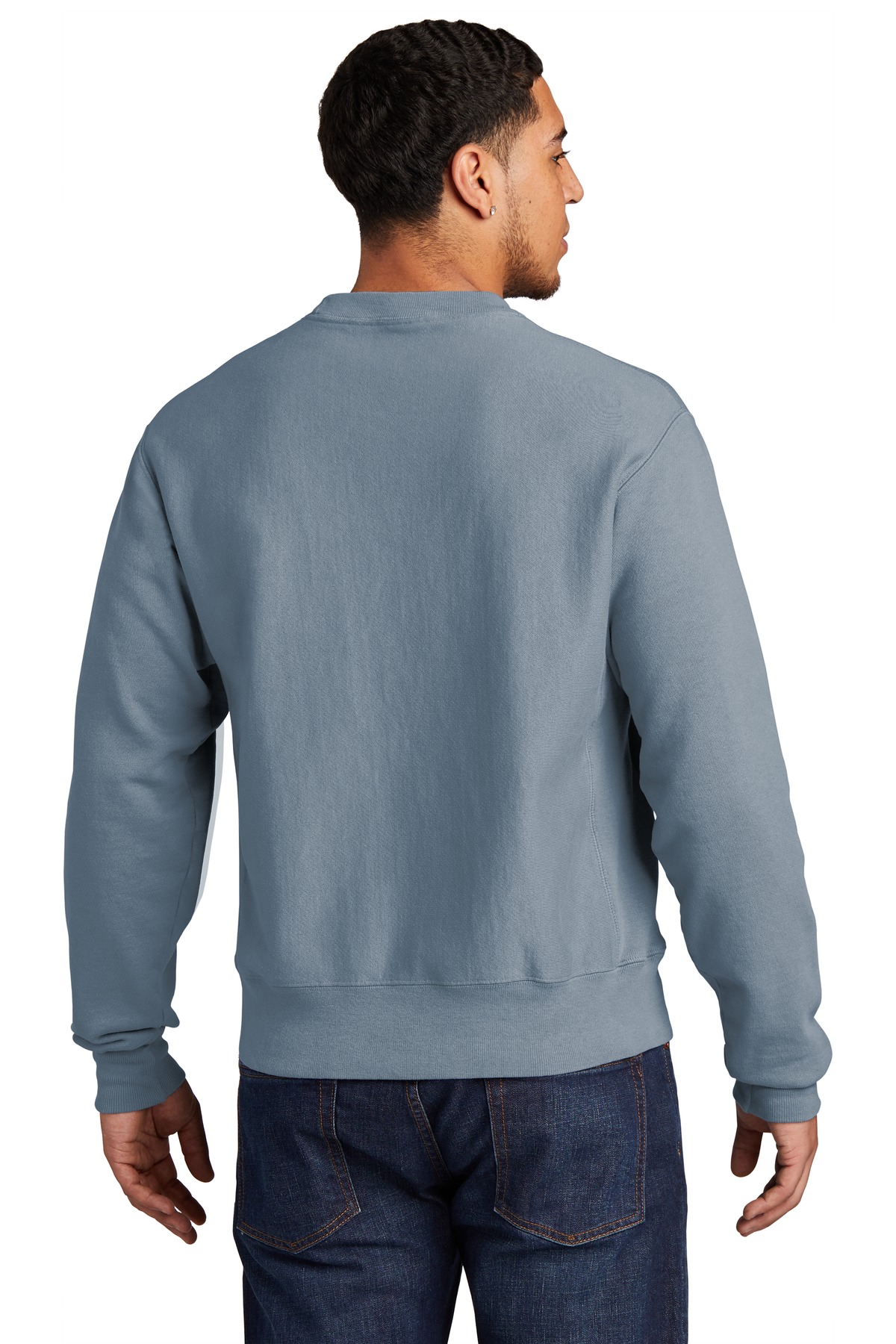 GDS149 Champion Reverse Weave Garment-Dyed Crewneck Sweatshirt. - Back Image