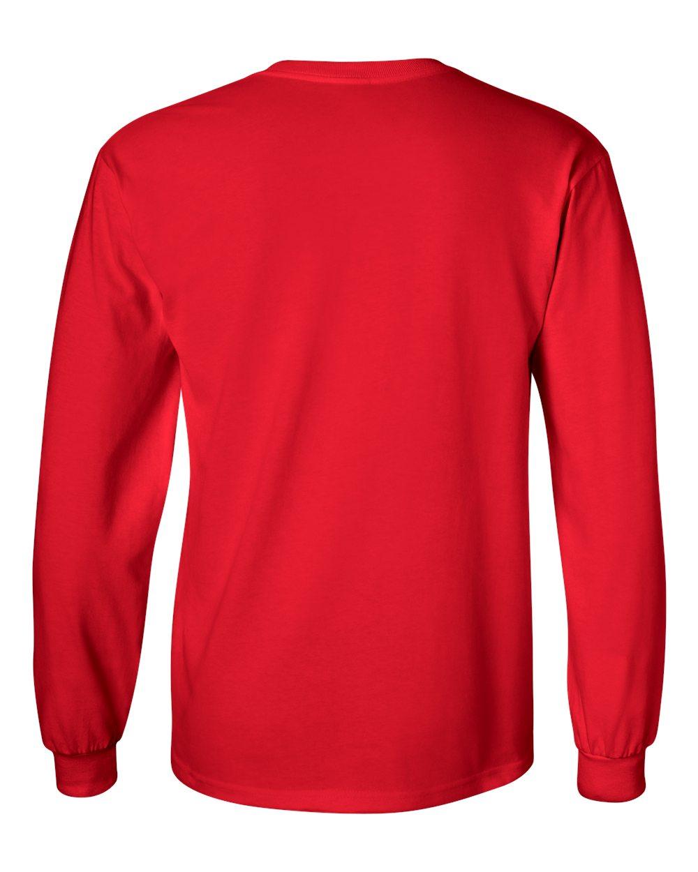 2400 Gildan - Ultra Cotton™ Long Sleeve T-Shirt 2400 Gildan - Ultra Cotton™ Long Sleeve T-Shirt - Back Image