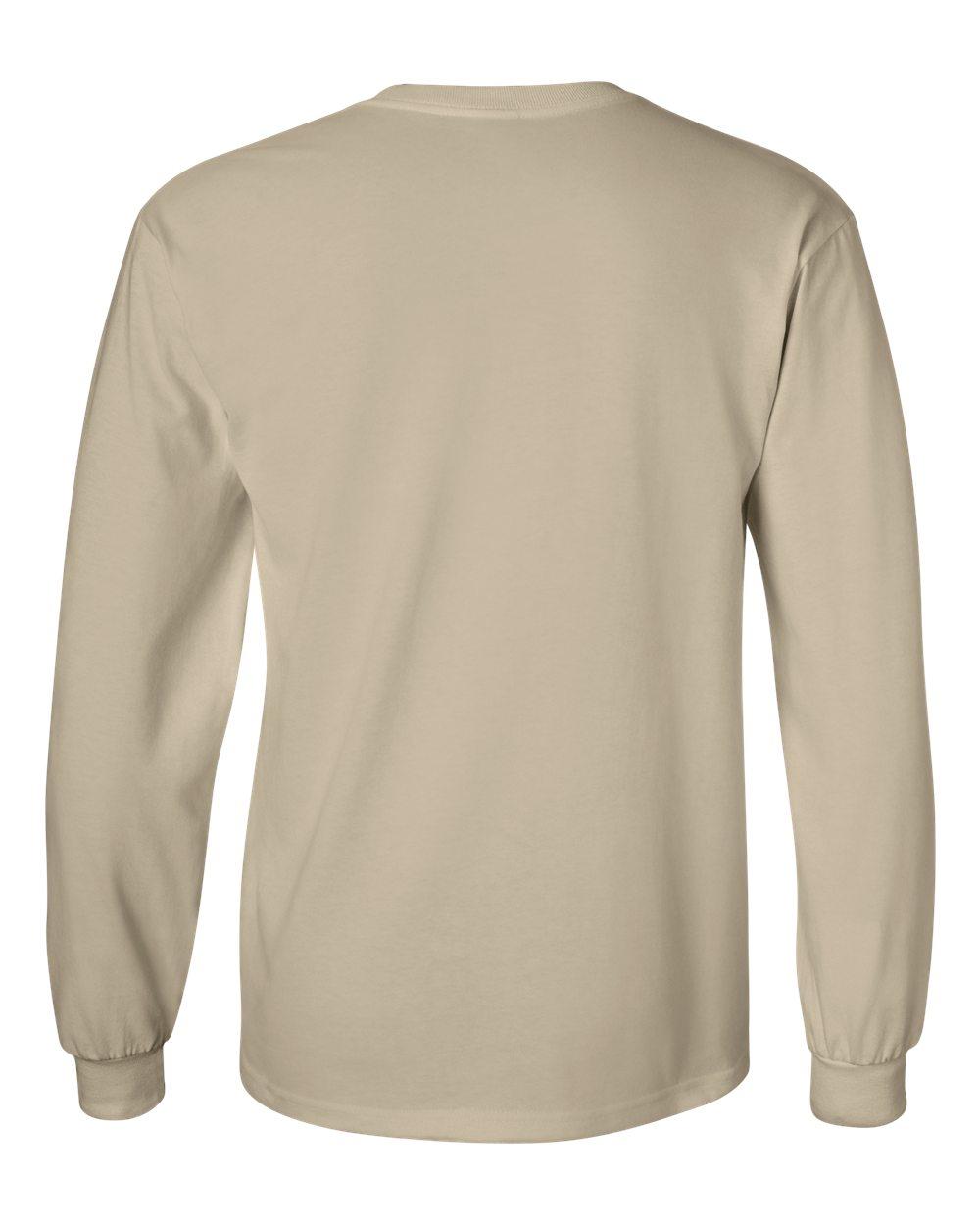 2400 Gildan - Ultra Cotton™ Long Sleeve T-Shirt - Back Image