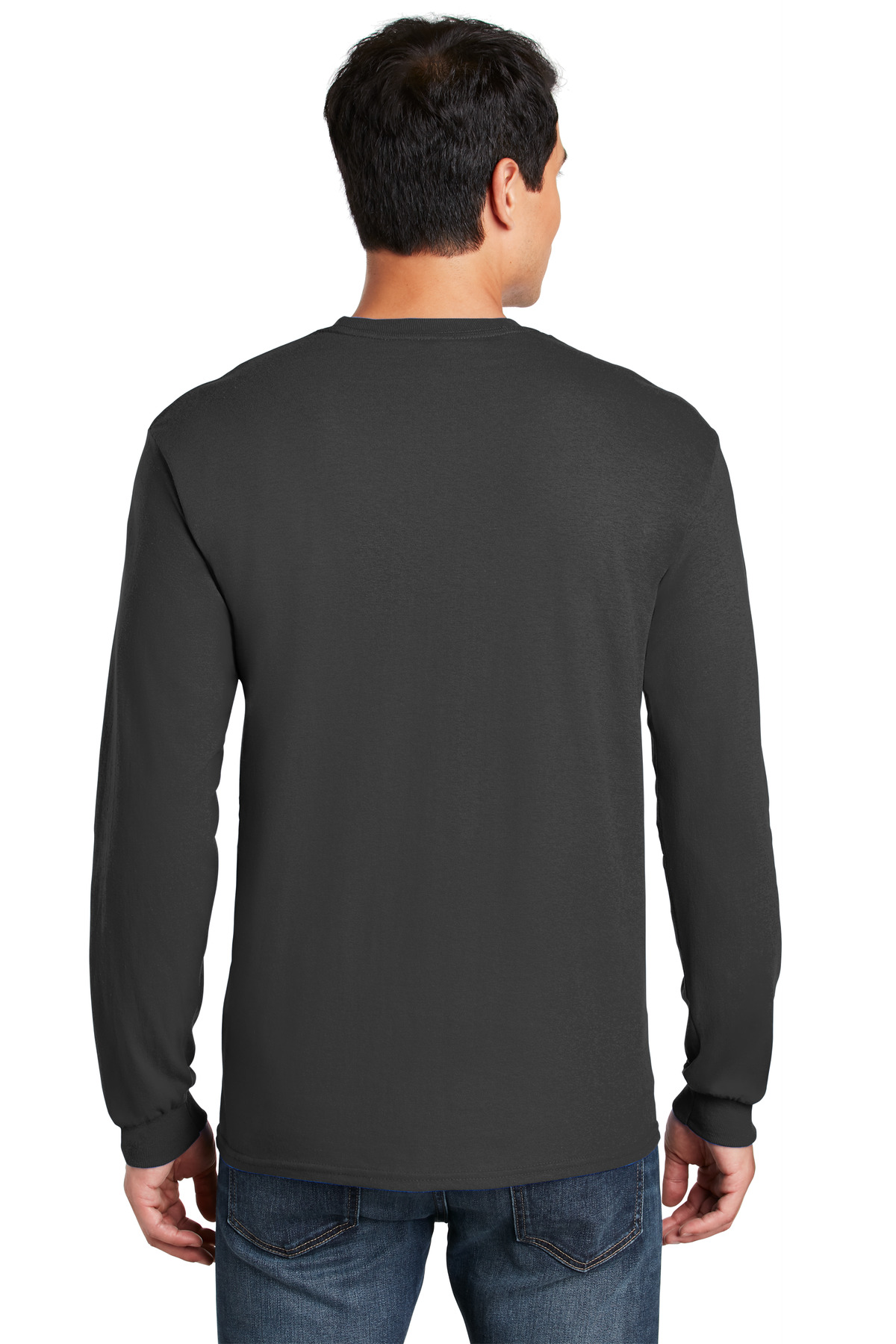 5400 Gildan Heavy Cotton Long Sleeve T-Shirt - Back Image