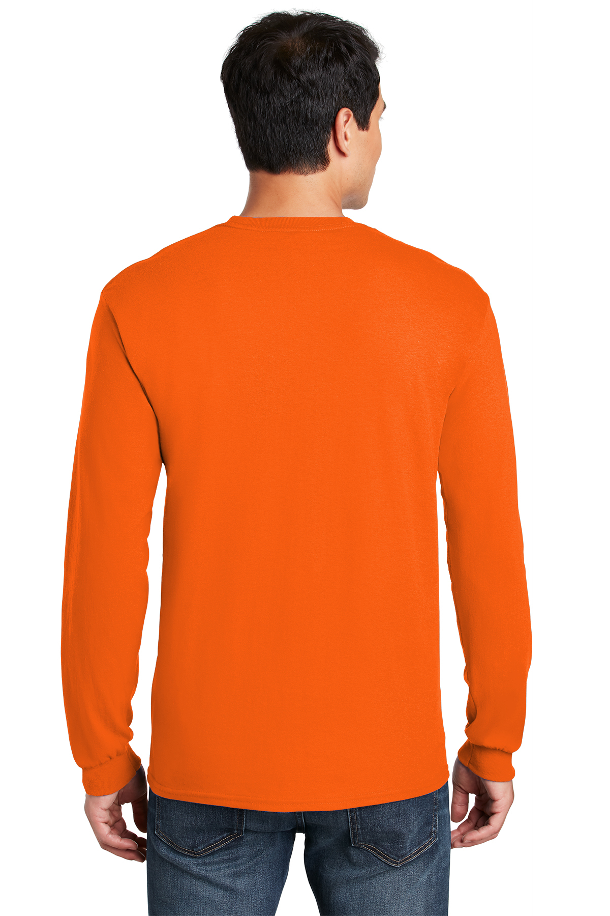 5400 Gildan Heavy Cotton Long Sleeve T-Shirt - Back Image