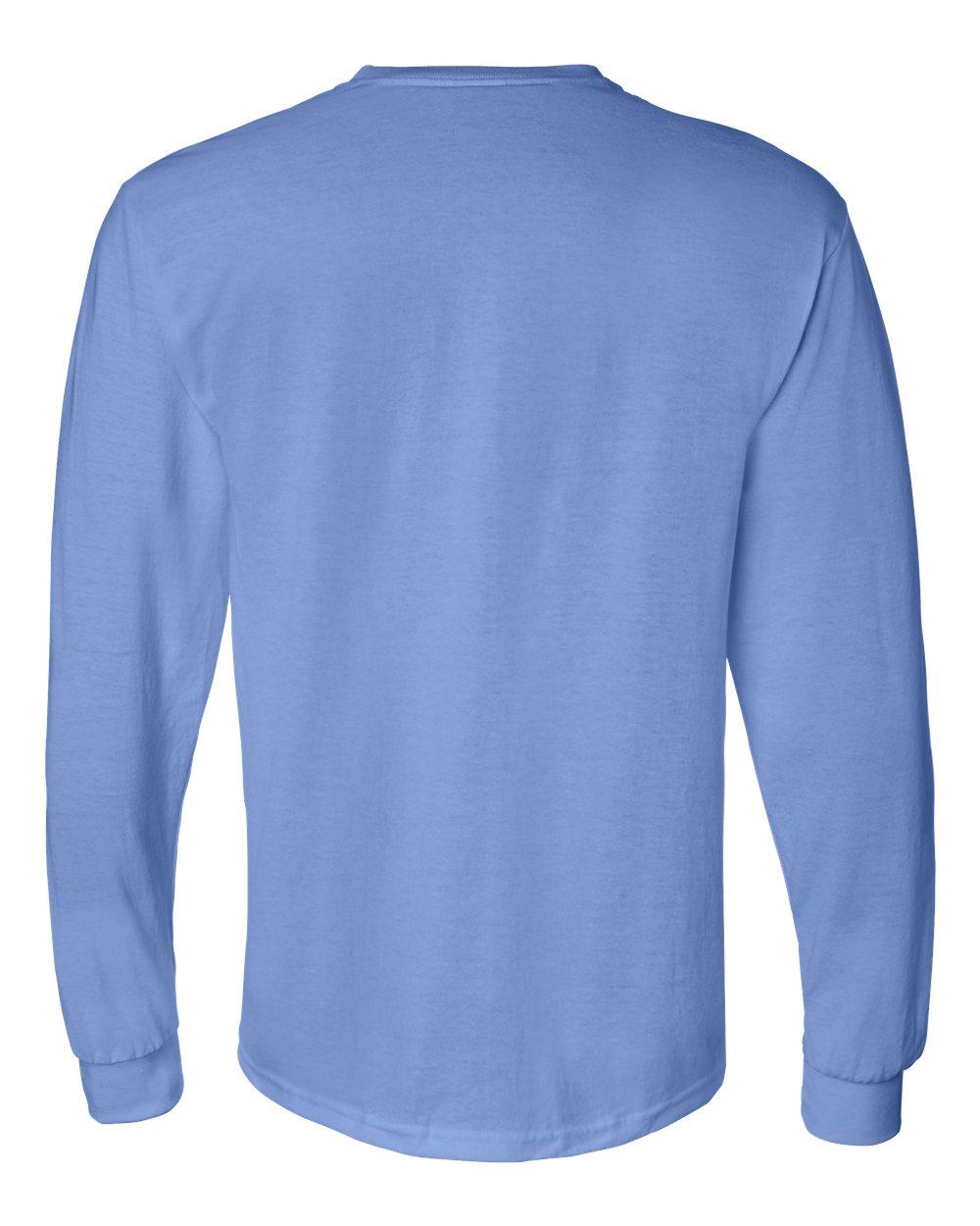 8400 Gildan - DryBlend 50 Cotton/50 Poly Long Sleeve T-Shirt. - Back Image